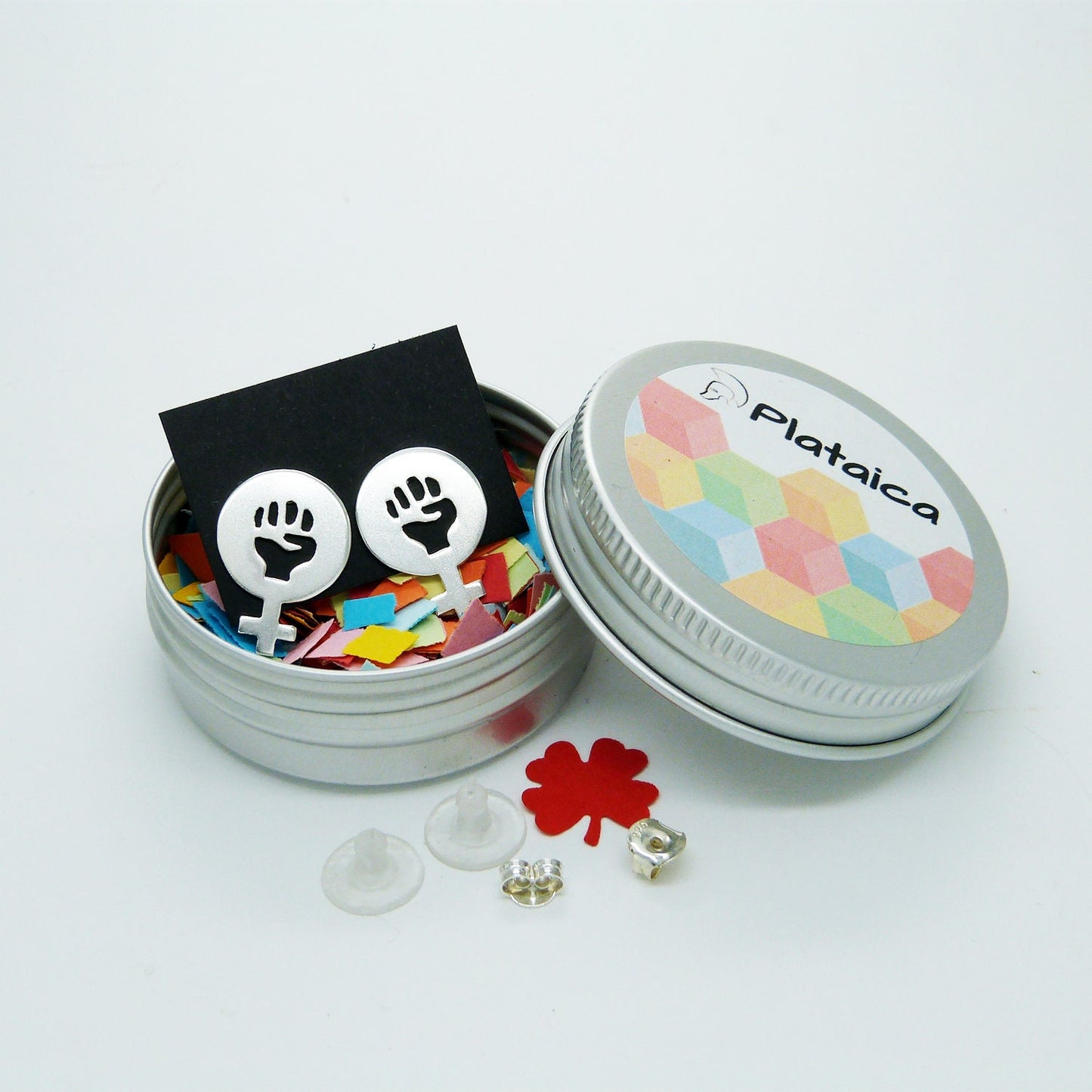 Pendientes Women Power 02 de plata 925