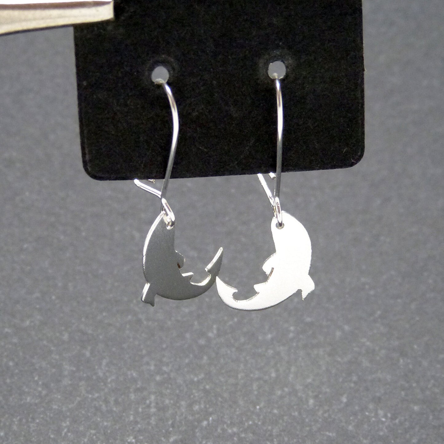 925 silver pendant trout earrings