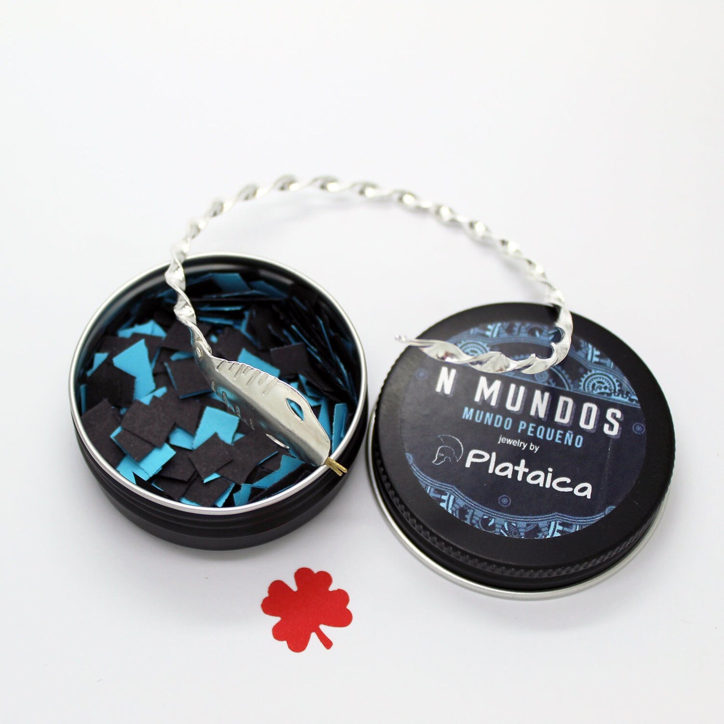 Brazalete Serpiente N Mundos en plata 925