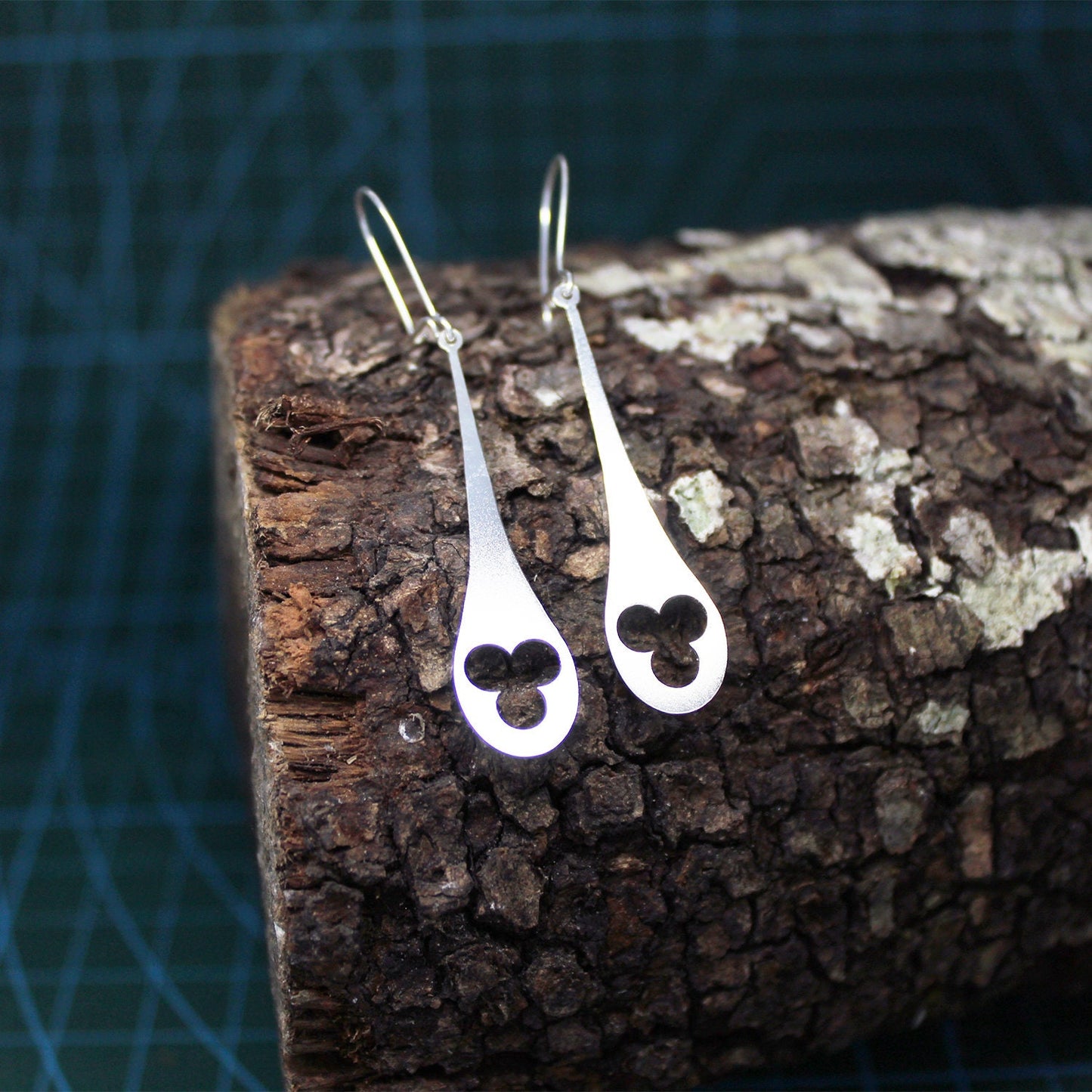 Pendientes Alcaldesa en plata 925.