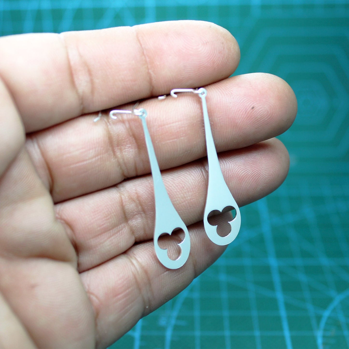 Pendientes Alcaldesa en plata 925.