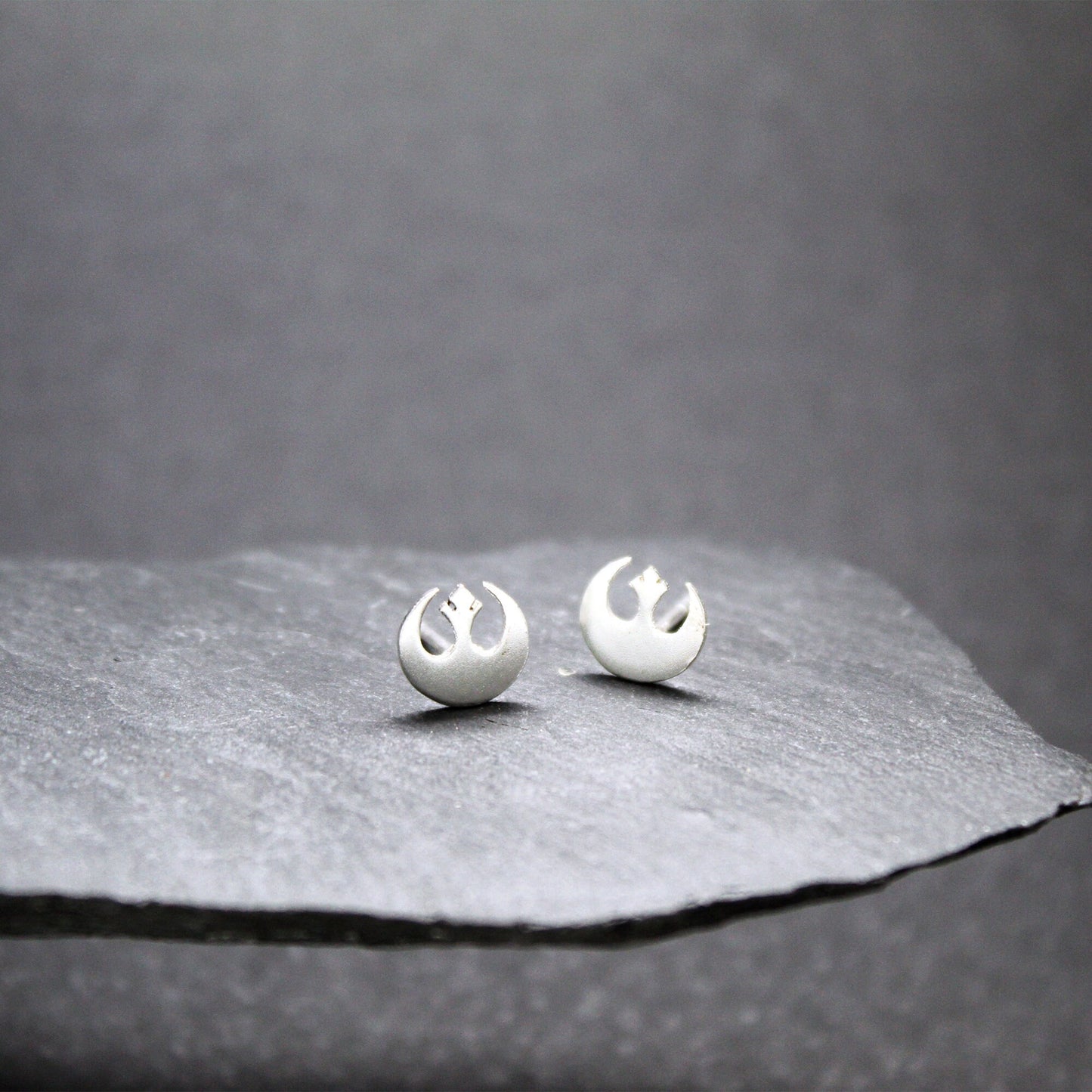 Símbolo de la Alianza Rebelde Star Wars pendientes en plata 925