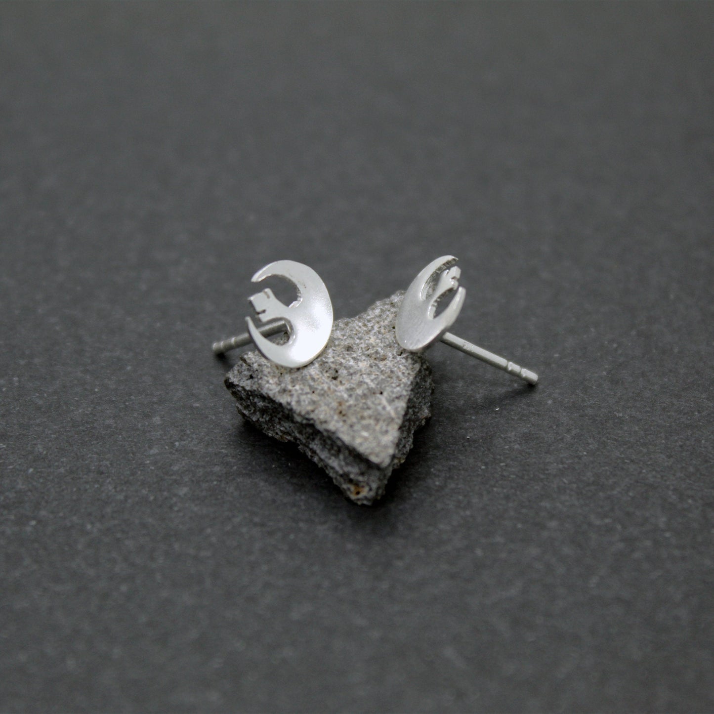 Símbolo de la Alianza Rebelde Star Wars pendientes en plata 925