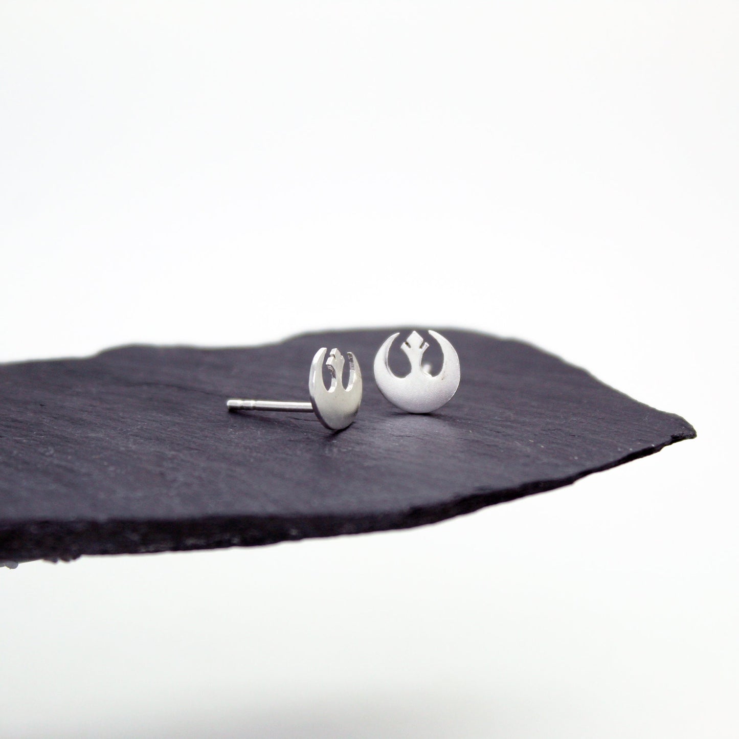 Símbolo de la Alianza Rebelde Star Wars pendientes en plata 925
