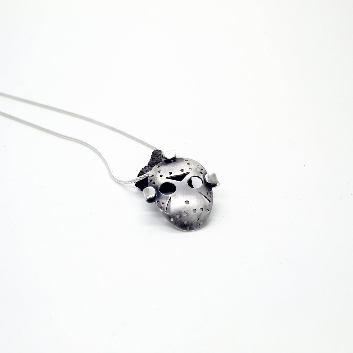 Jason Voorhees Hockey Mask Pendant Friday the 13th in 925 silver
