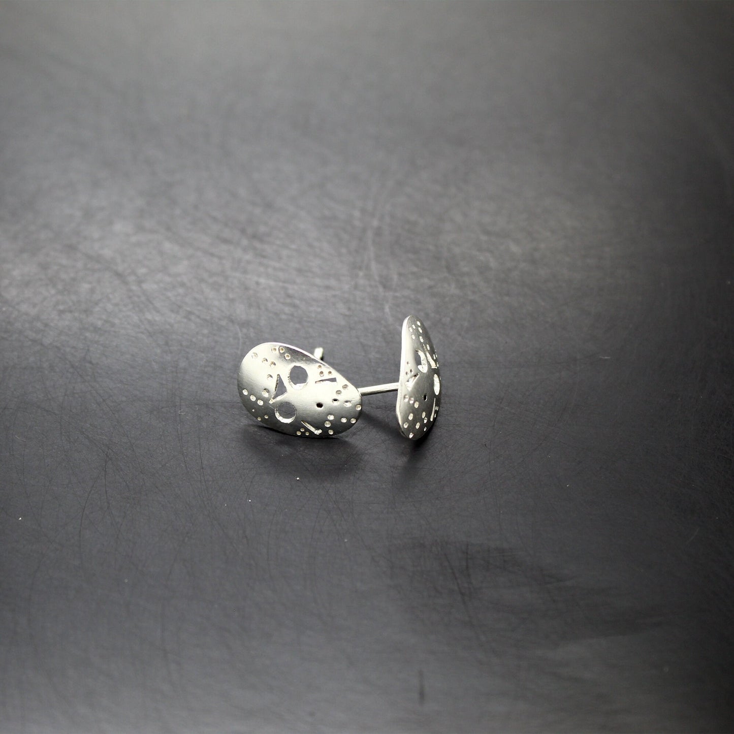 Jason Voorhees Hockey Mask Earrings Friday the 13th in 925 silver