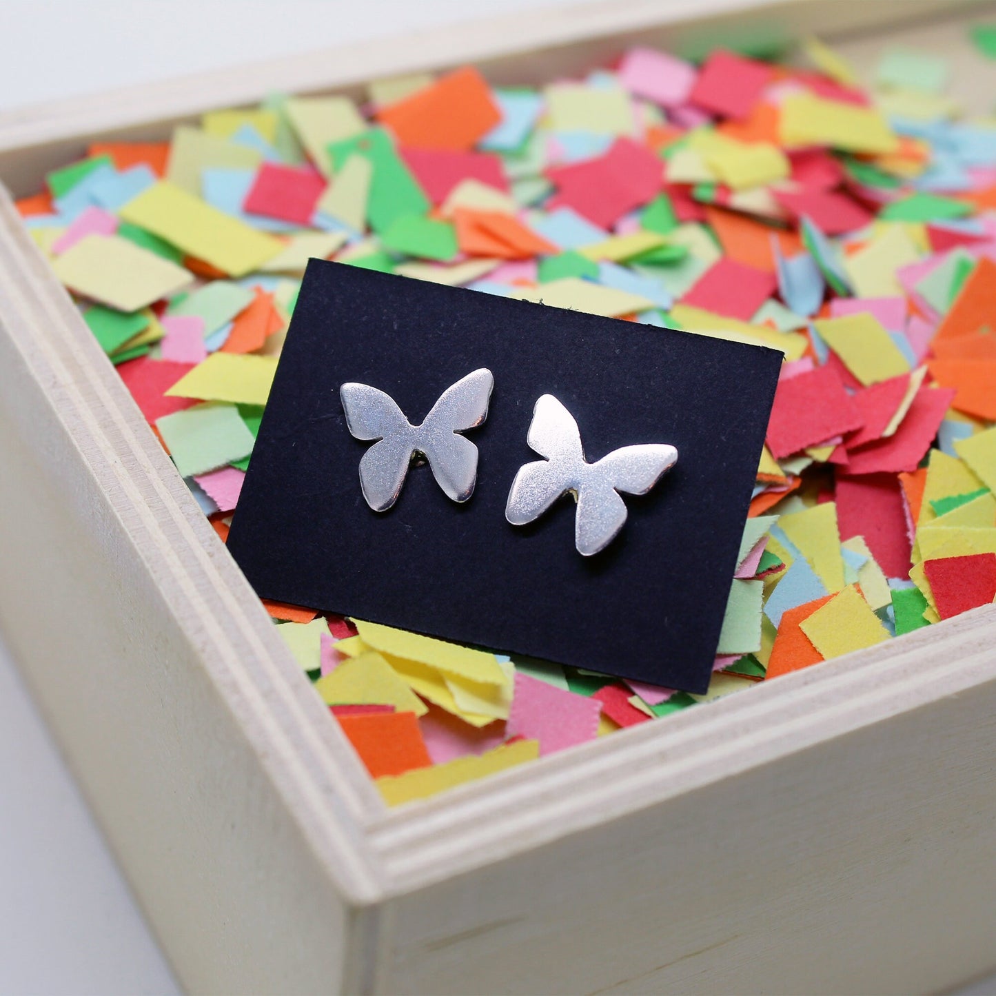 925 silver butterfly earrings