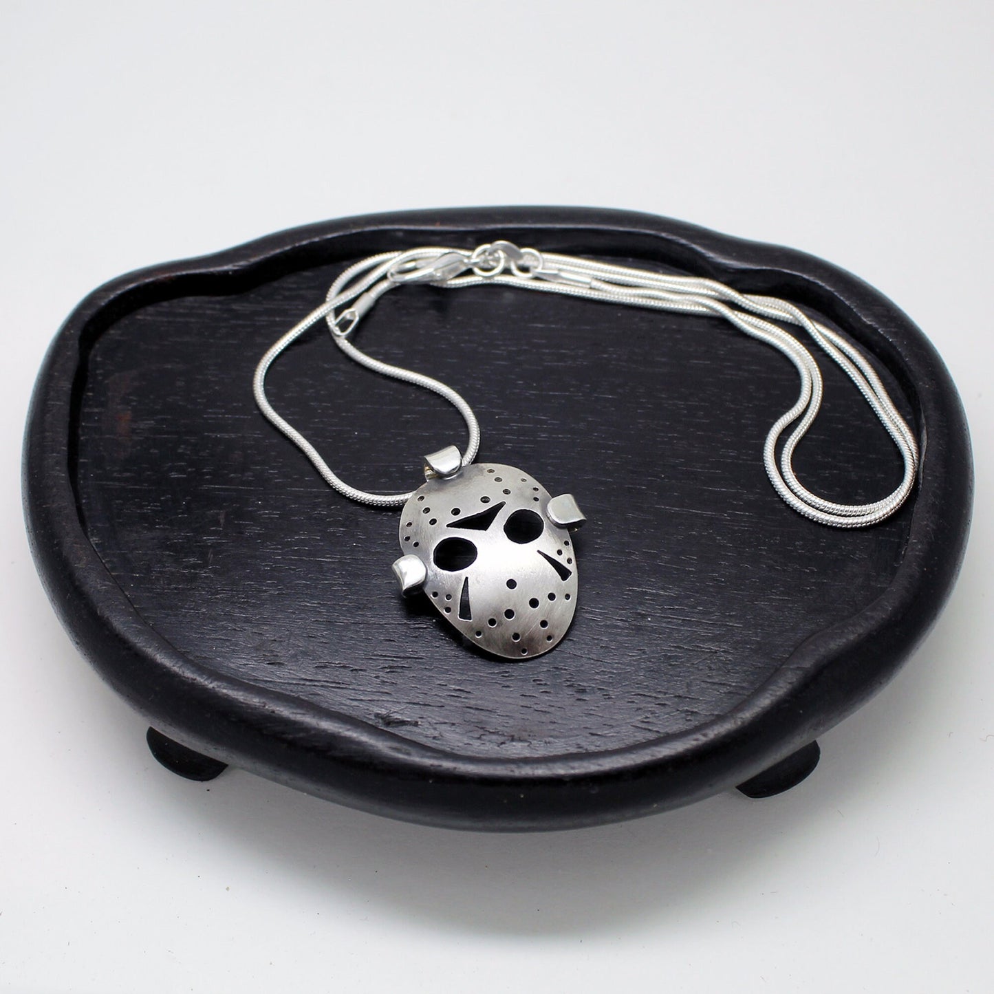 Jason Voorhees Hockey Mask Pendant Friday the 13th in 925 silver