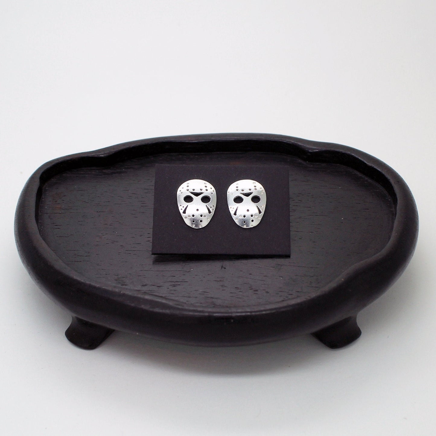 Jason Voorhees Hockey Mask Earrings Friday the 13th in 925 silver