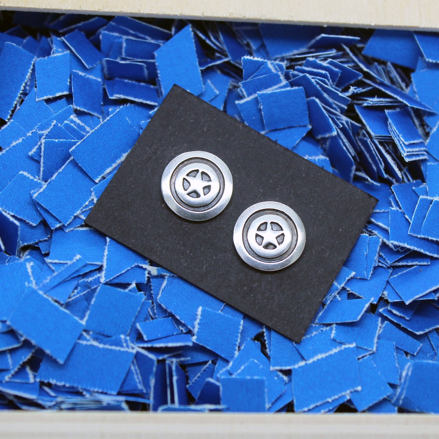 Captain America shield earrings in 925 silver