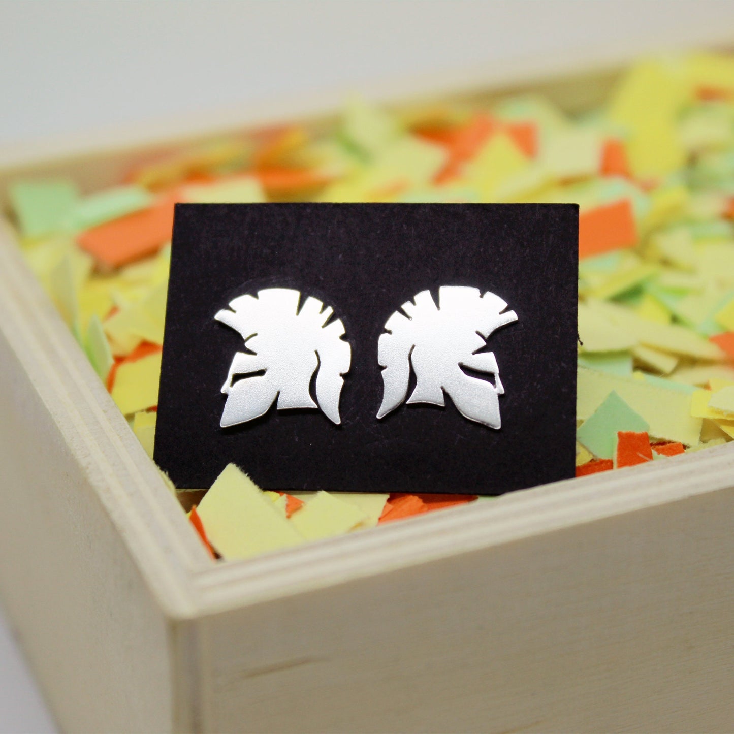Spartan Helmet earrings in 925 silver