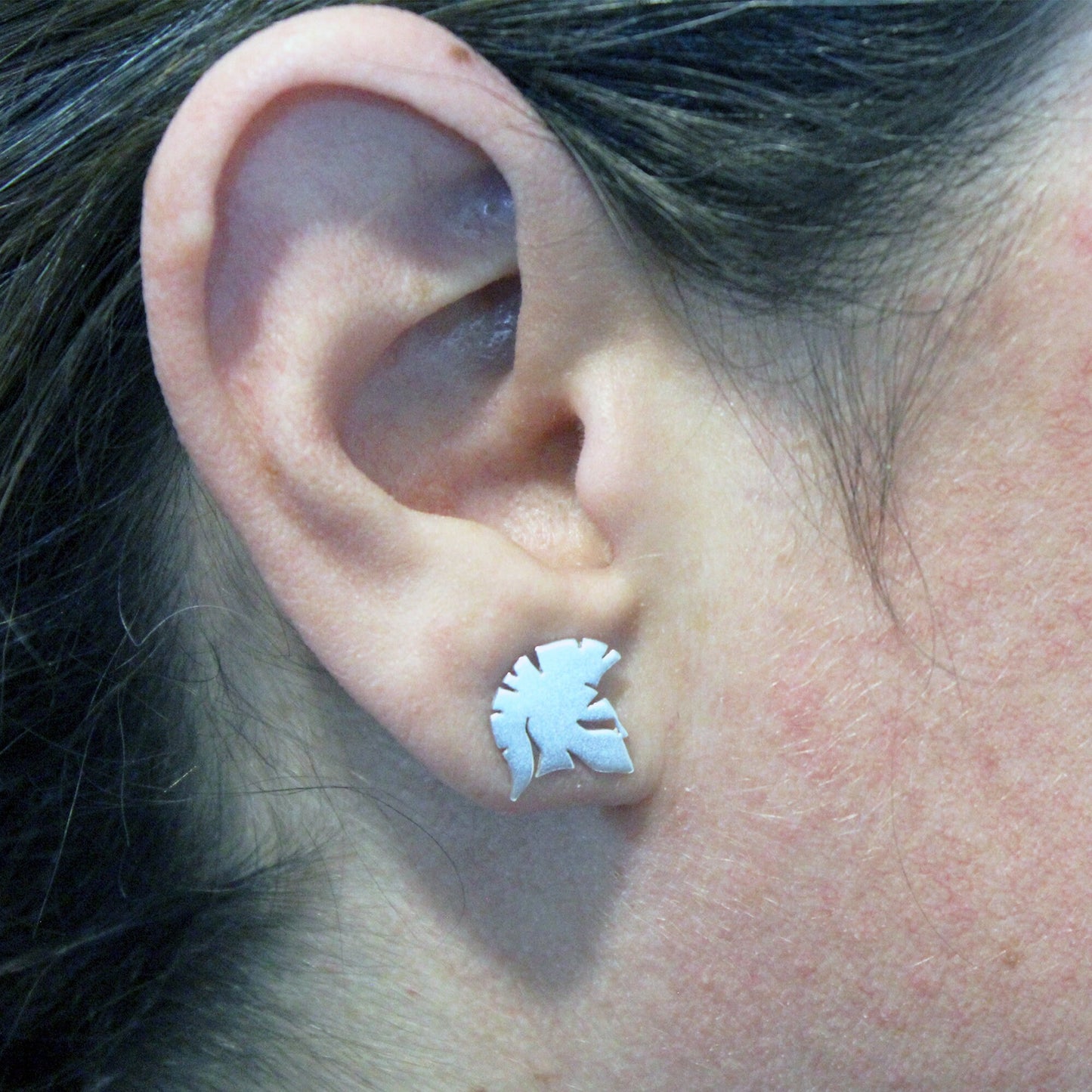 Spartan Helmet earrings in 925 silver