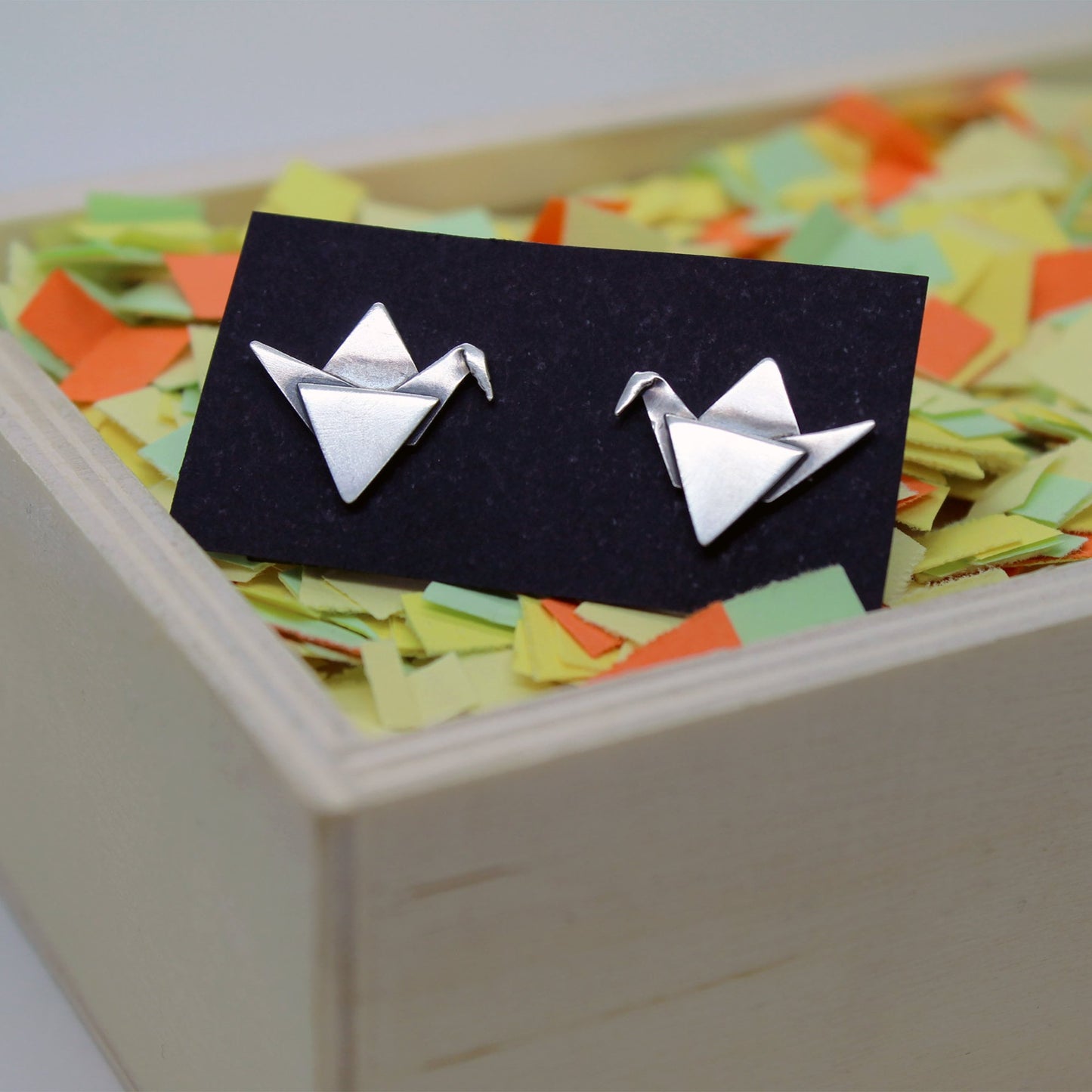 925 silver earrings paper bow ties