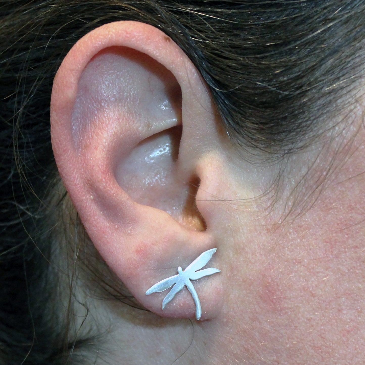 Small Dragonflies earrings in 925 silver