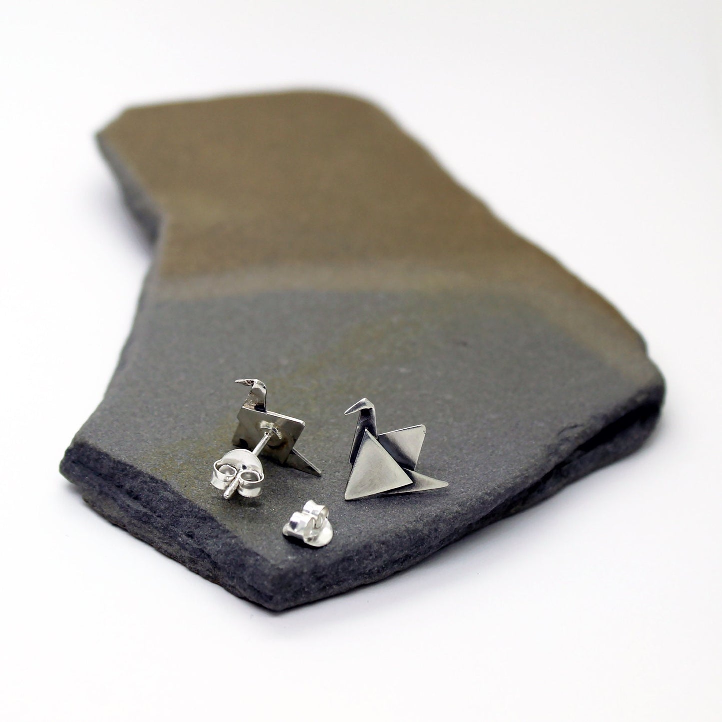 925 silver earrings paper bow ties