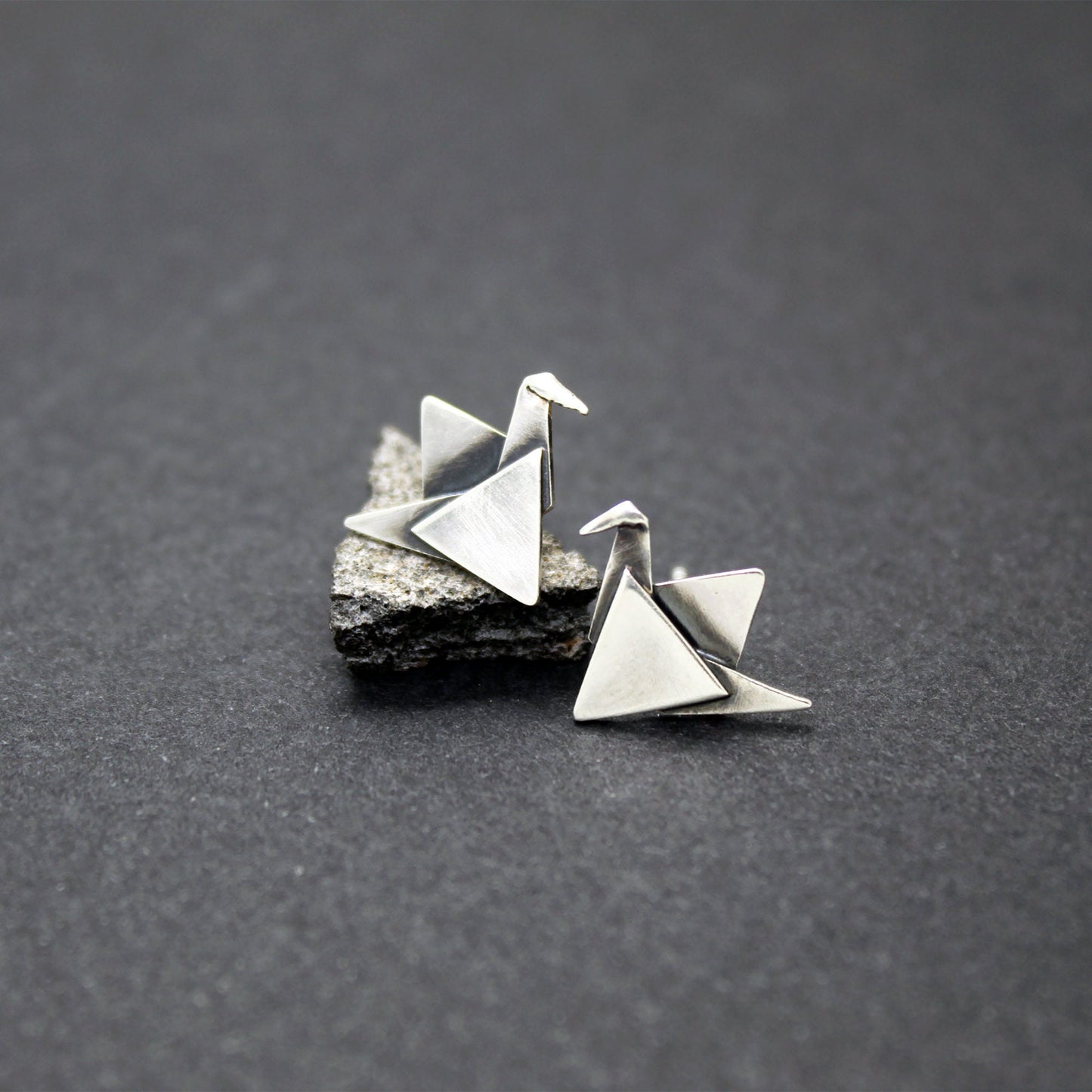 925 silver earrings paper bow ties