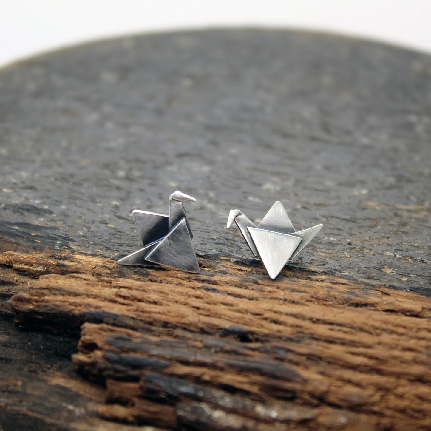 925 silver earrings paper bow ties