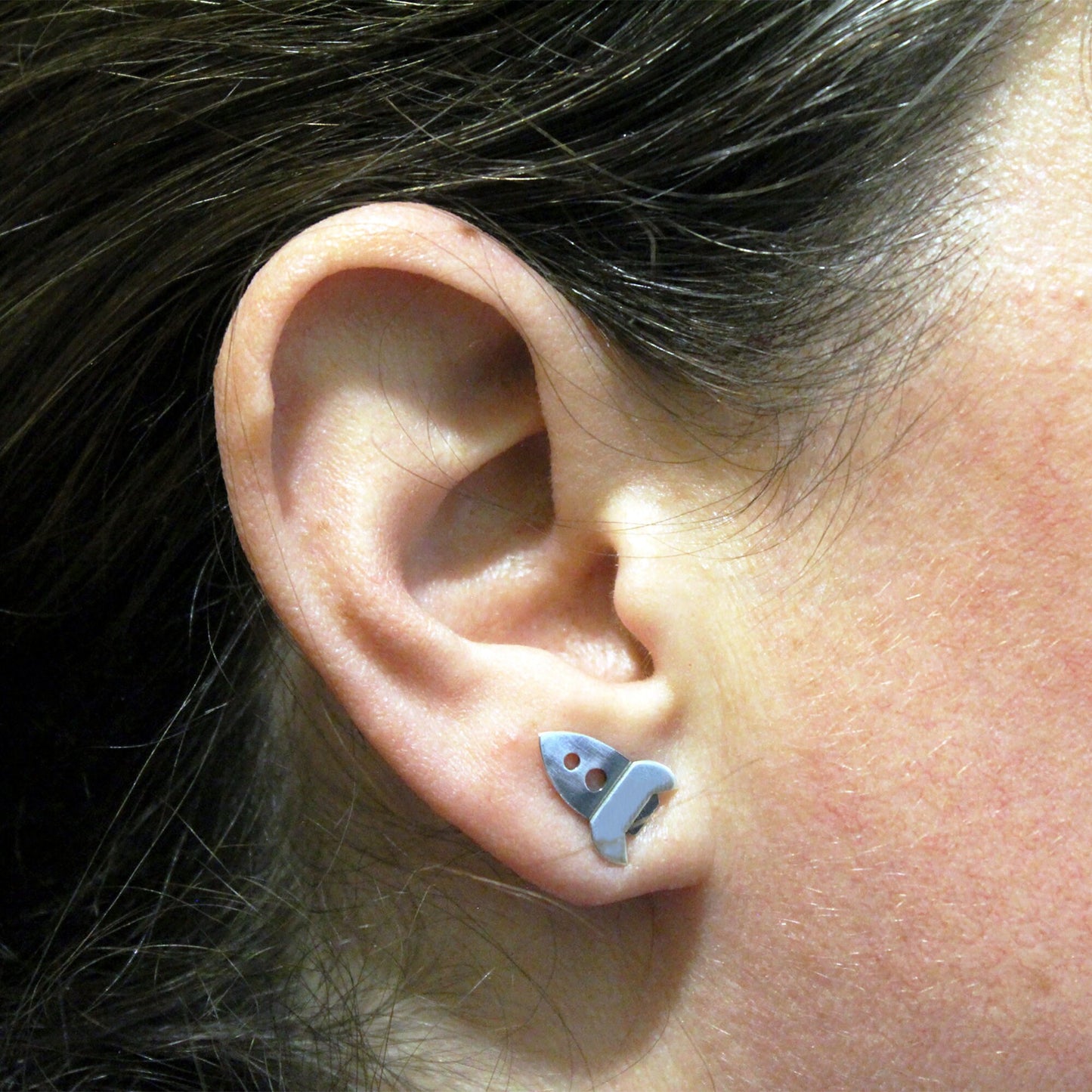 925 silver rocket earrings