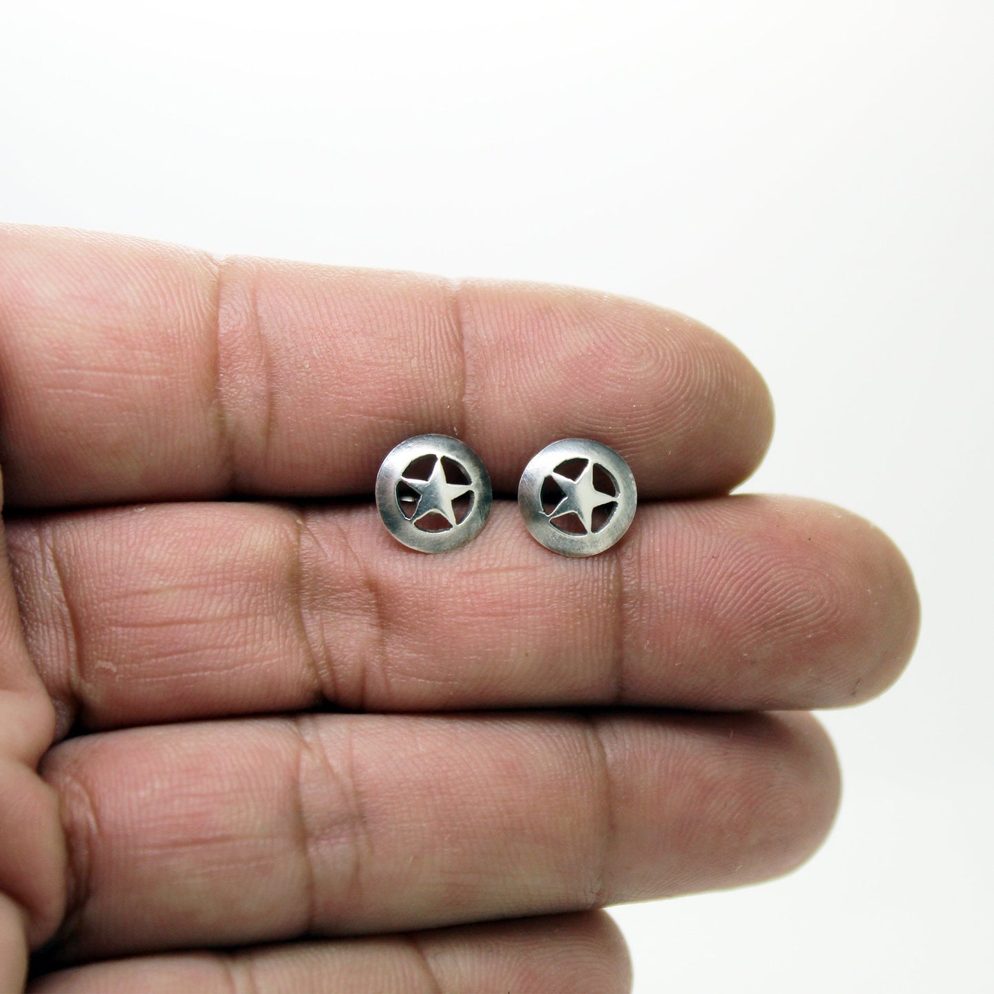Texas Ranger star earrings in 925 silver