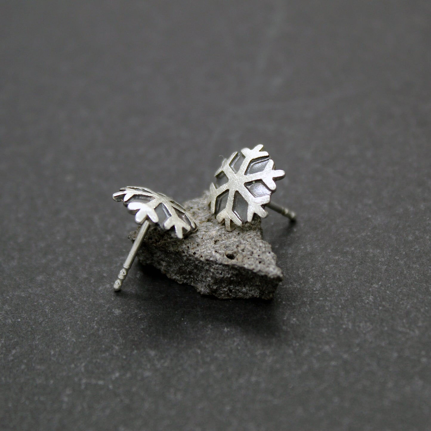 Snowflakes 925 silver earrings
