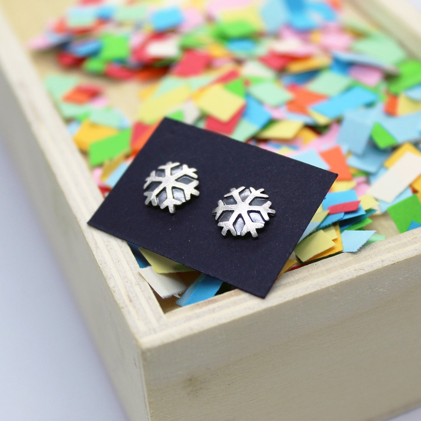 Snowflakes 925 silver earrings