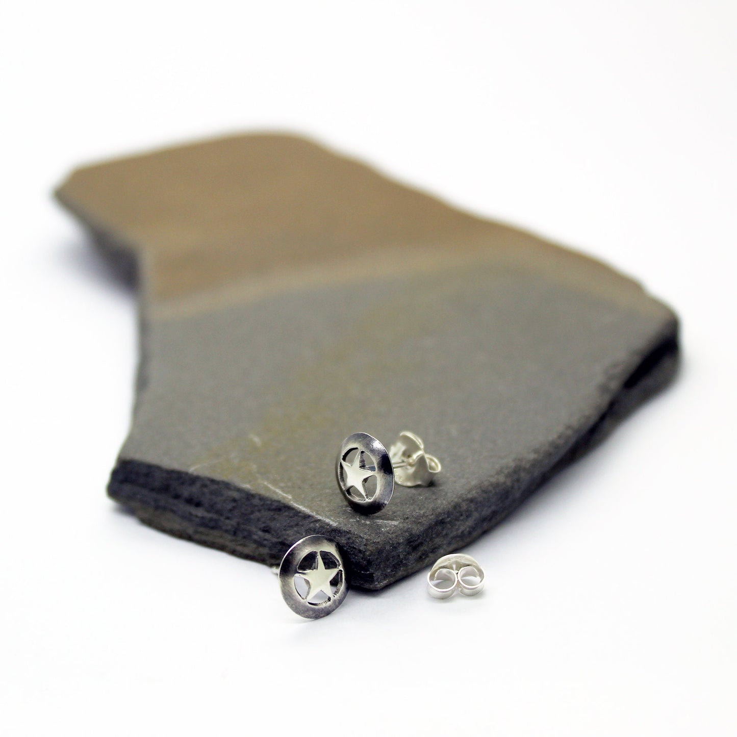 Texas Ranger star earrings in 925 silver