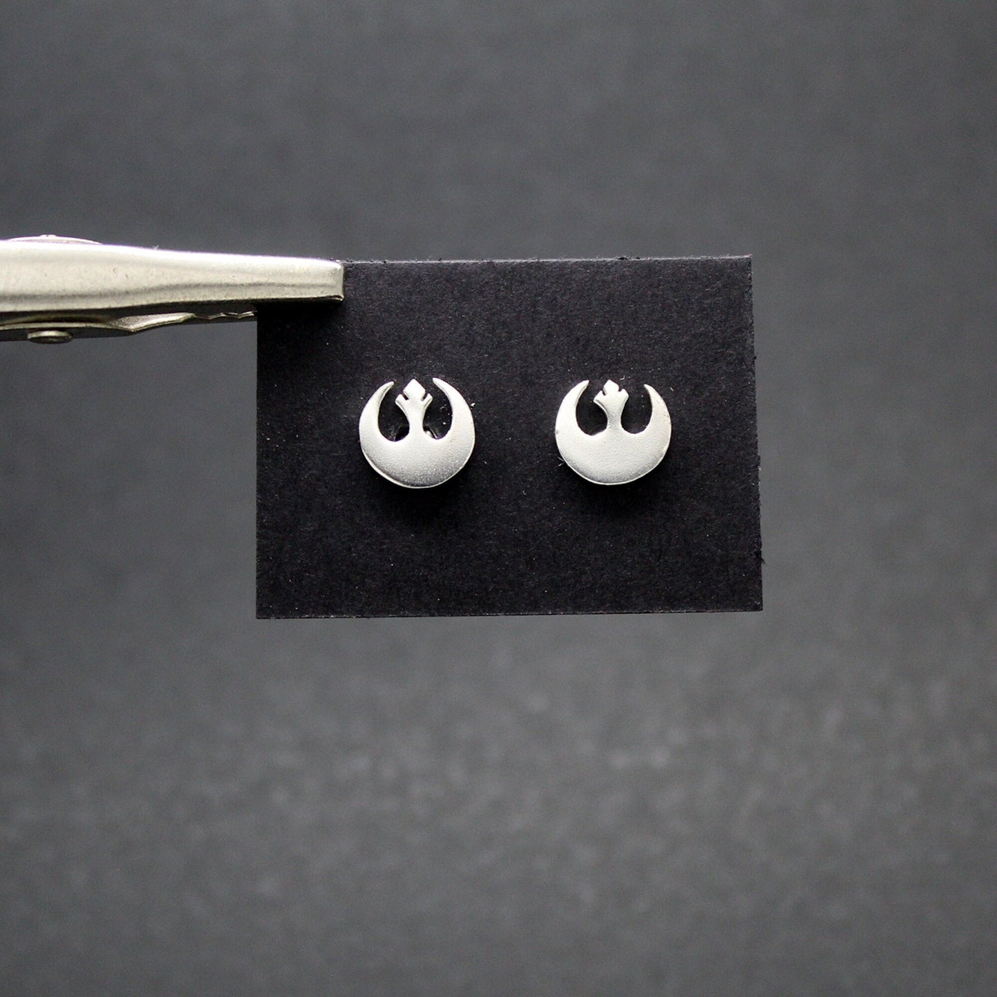 Símbolo de la Alianza Rebelde Star Wars pendientes en plata 925