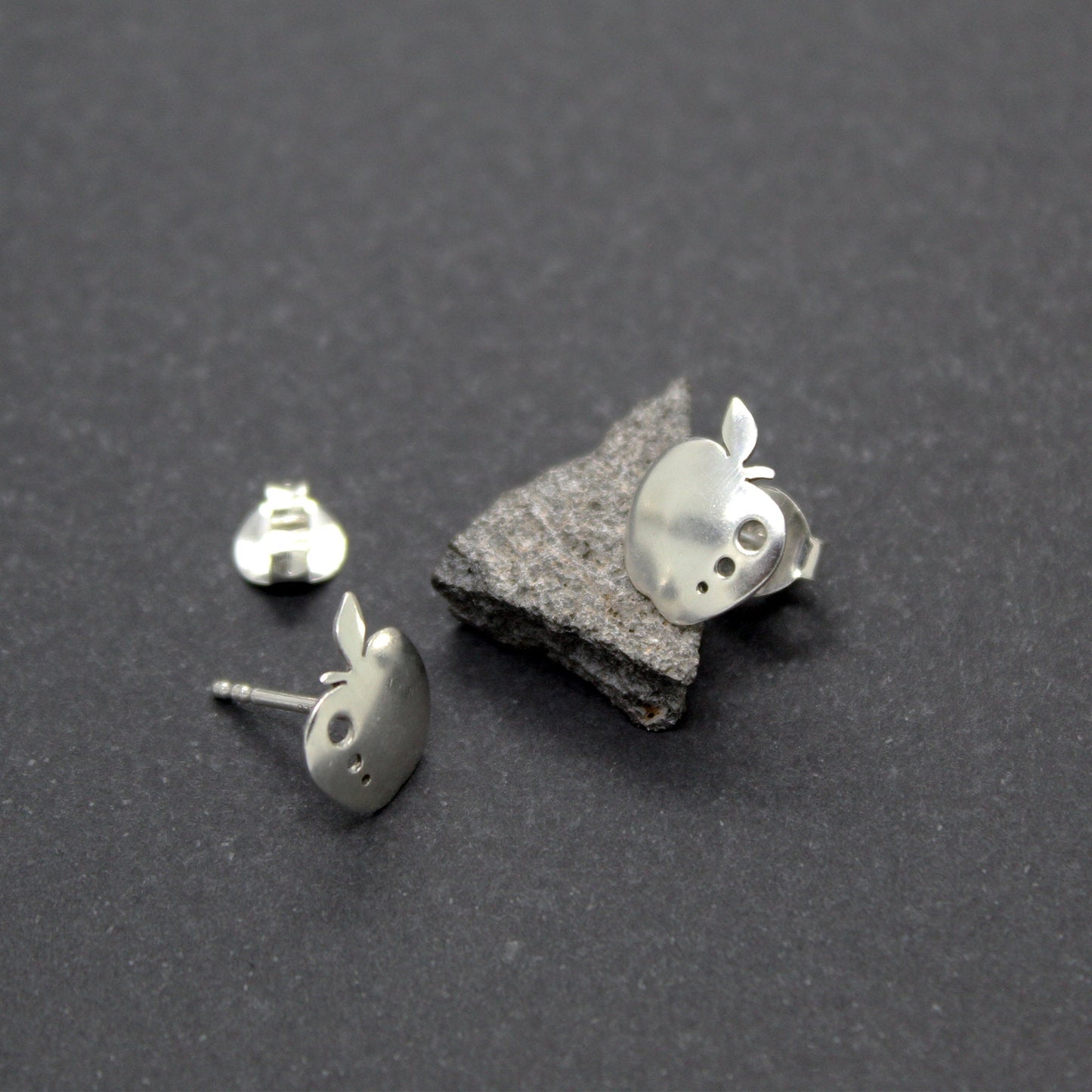 Pendientes manzanas de plata 925