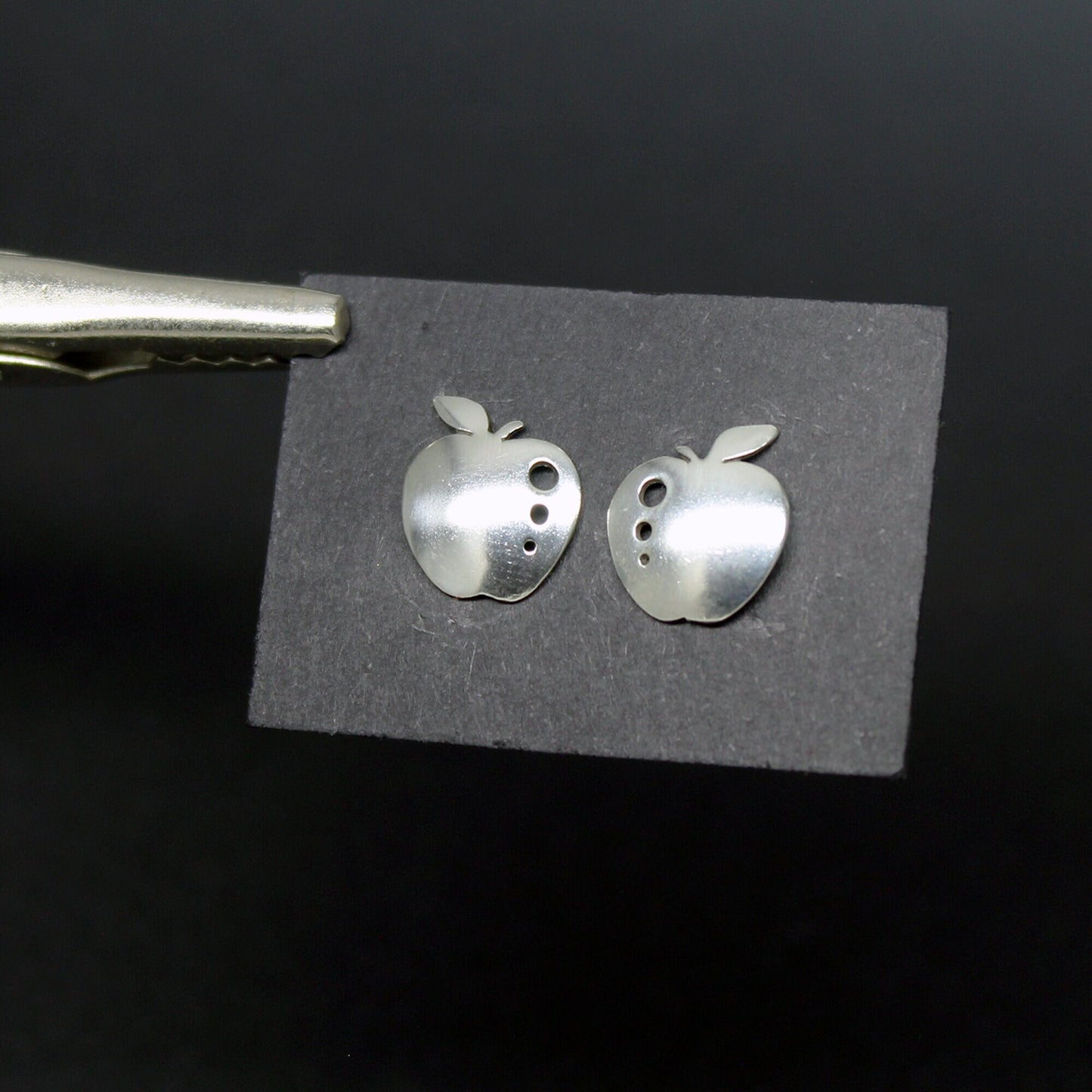Pendientes manzanas de plata 925