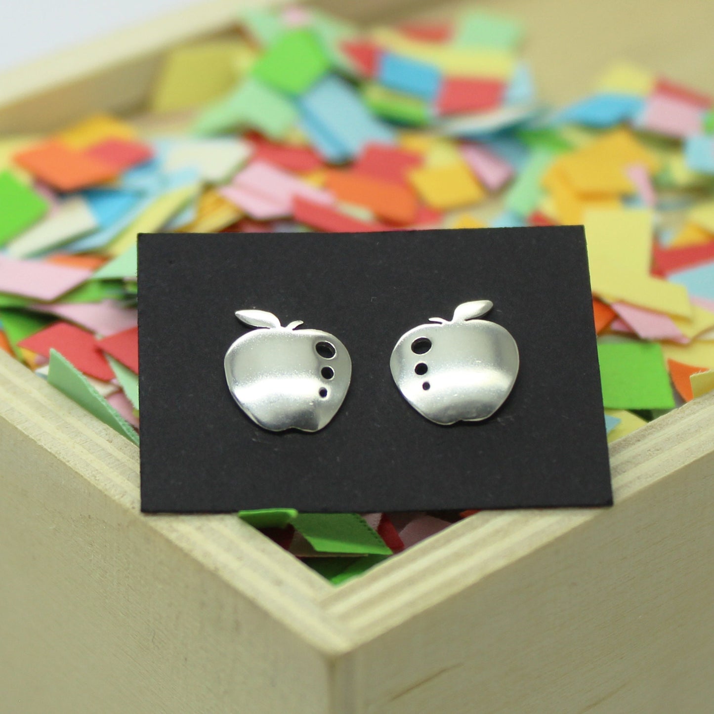 Pendientes manzanas de plata 925