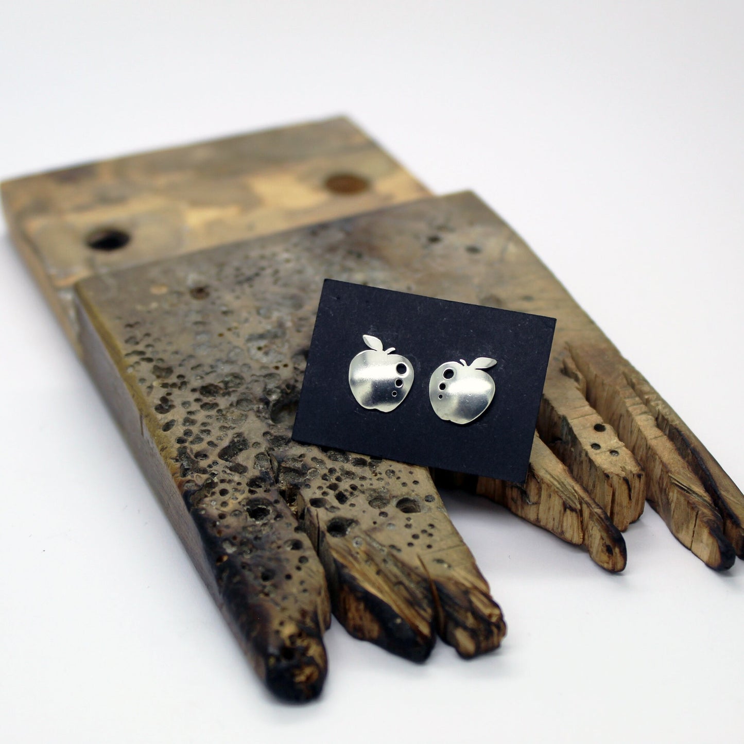 Pendientes manzanas de plata 925