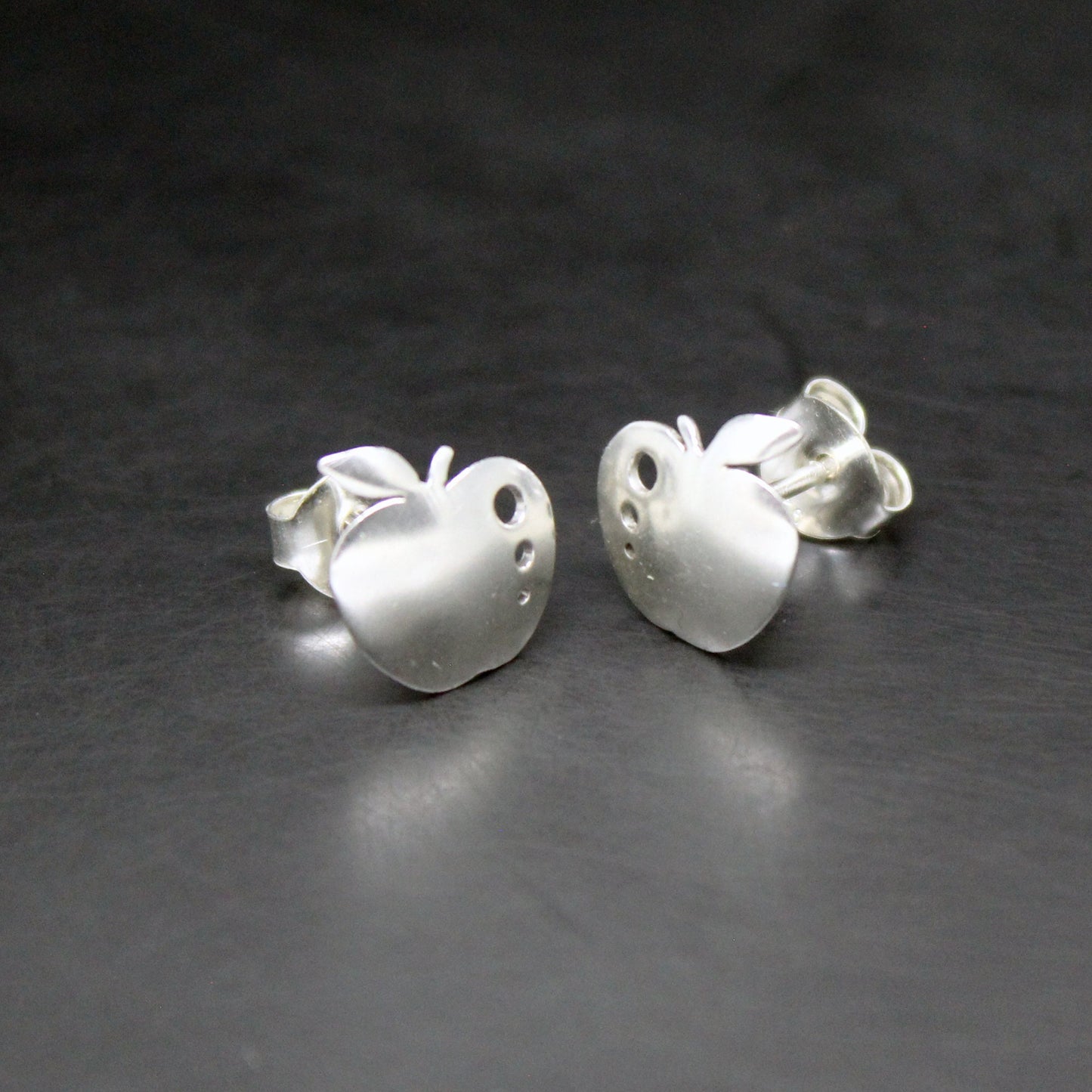 Pendientes manzanas de plata 925