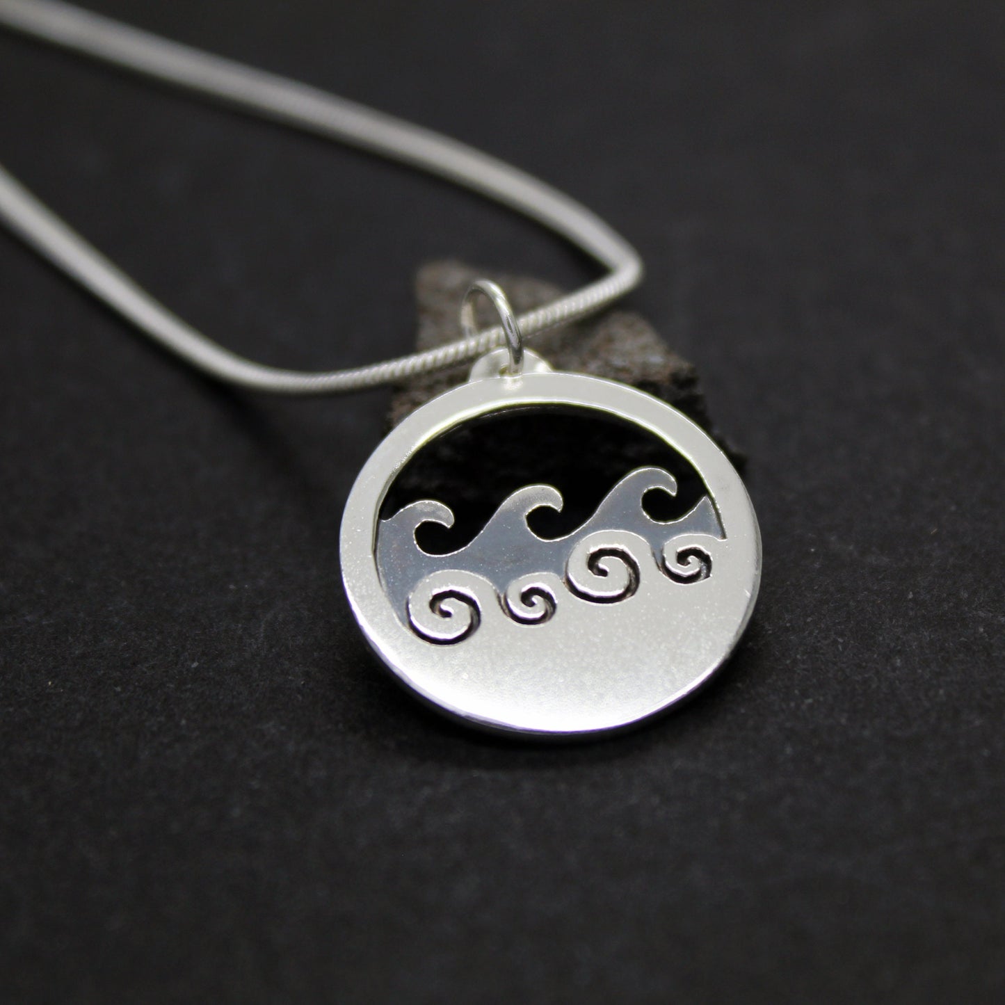 Colgante Olas de plata 925