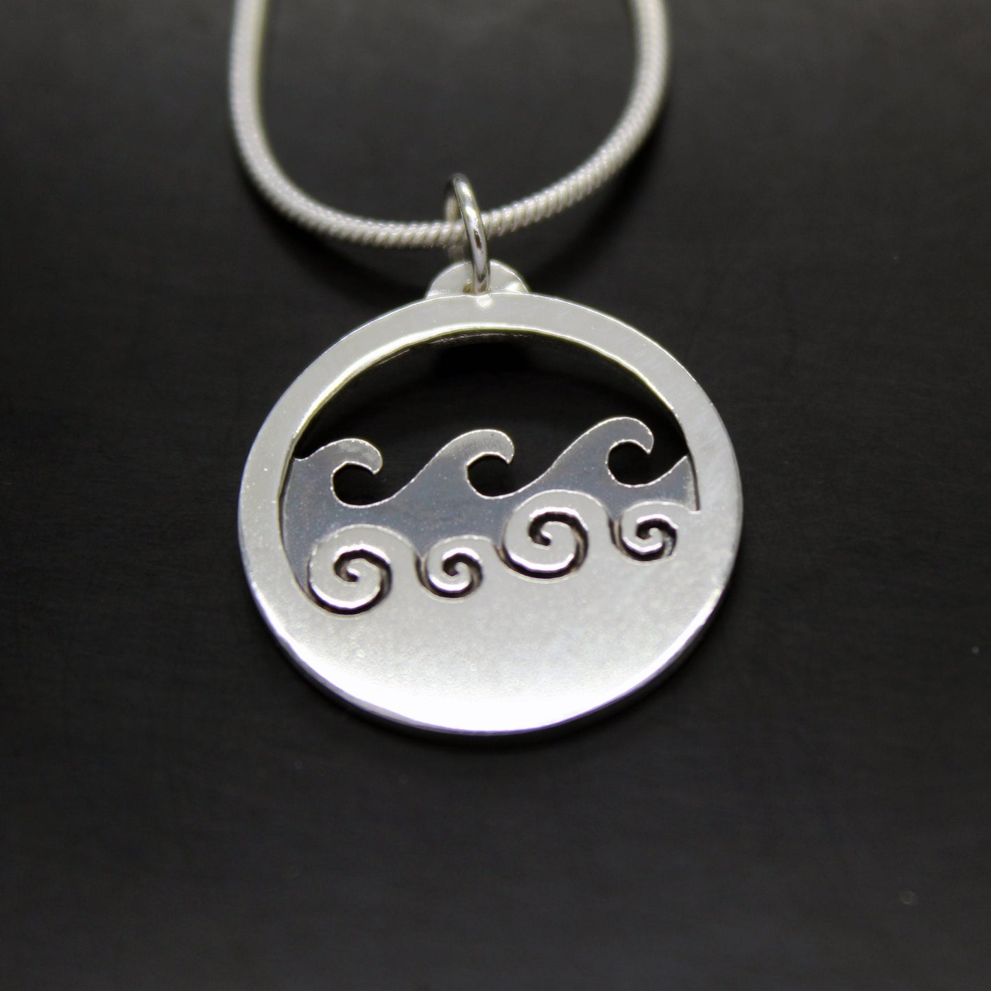 Colgante Olas de plata 925