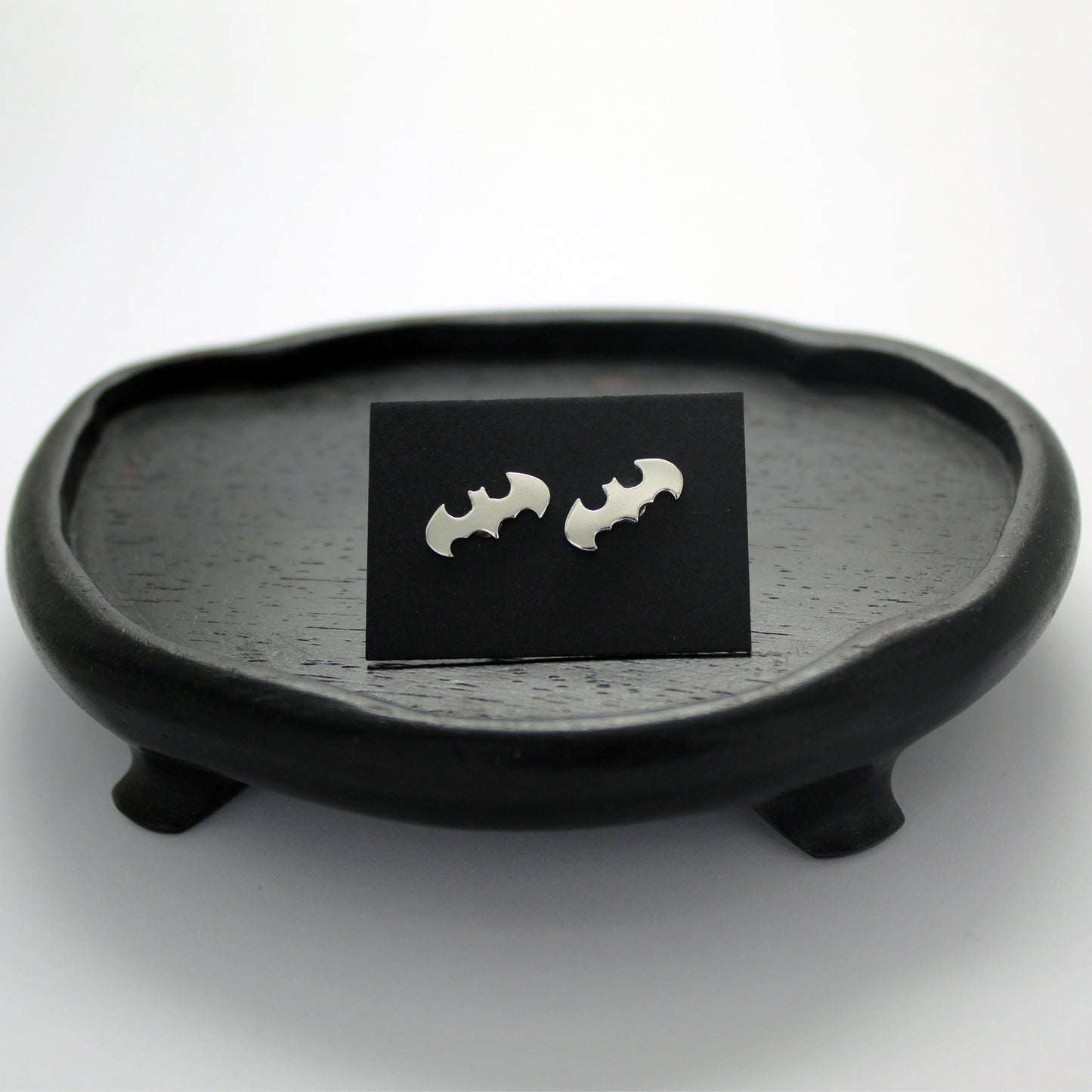 Small bats 925 silver earrings