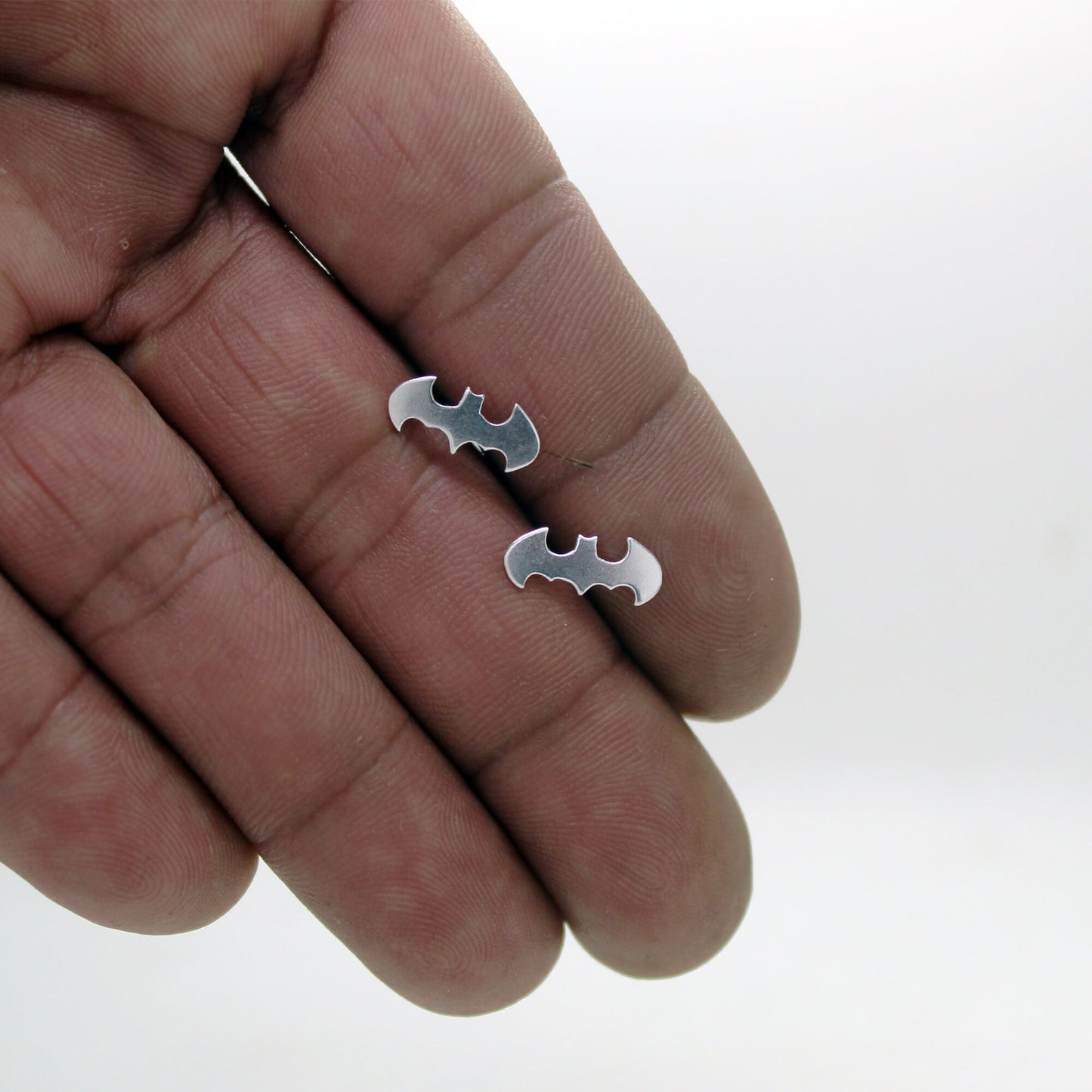 Small bats 925 silver earrings