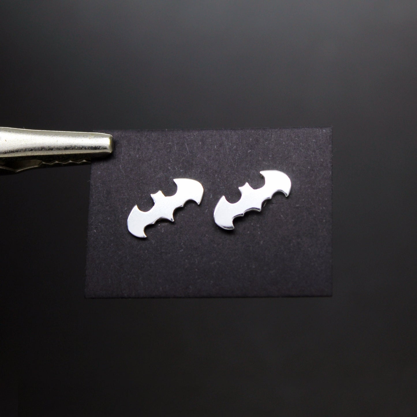 Small bats 925 silver earrings