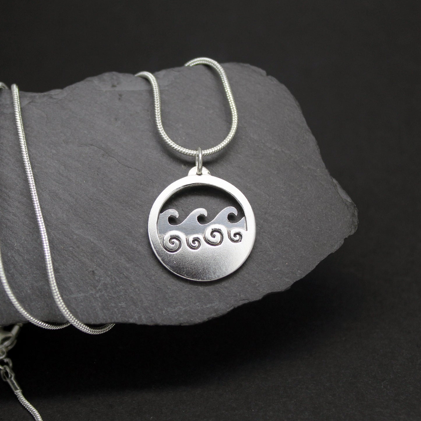 Colgante Olas de plata 925