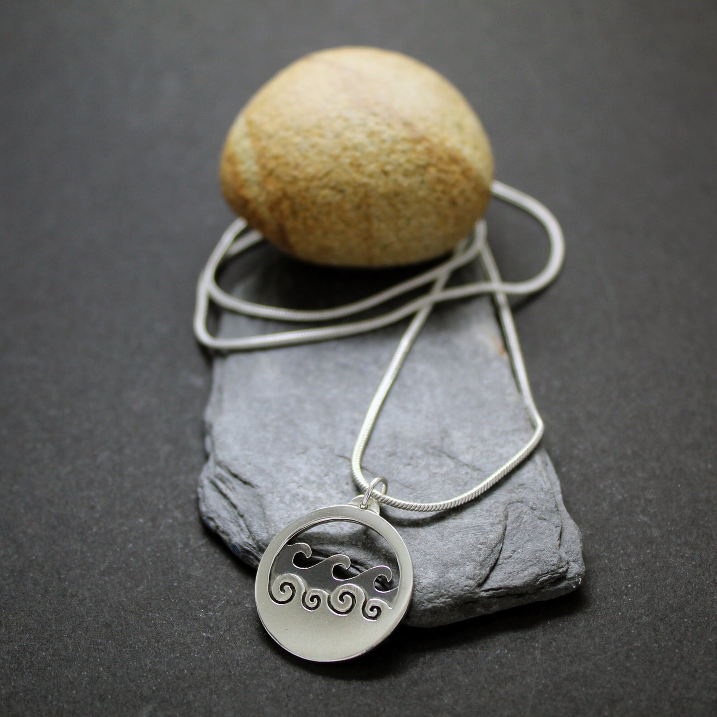 Colgante Olas de plata 925