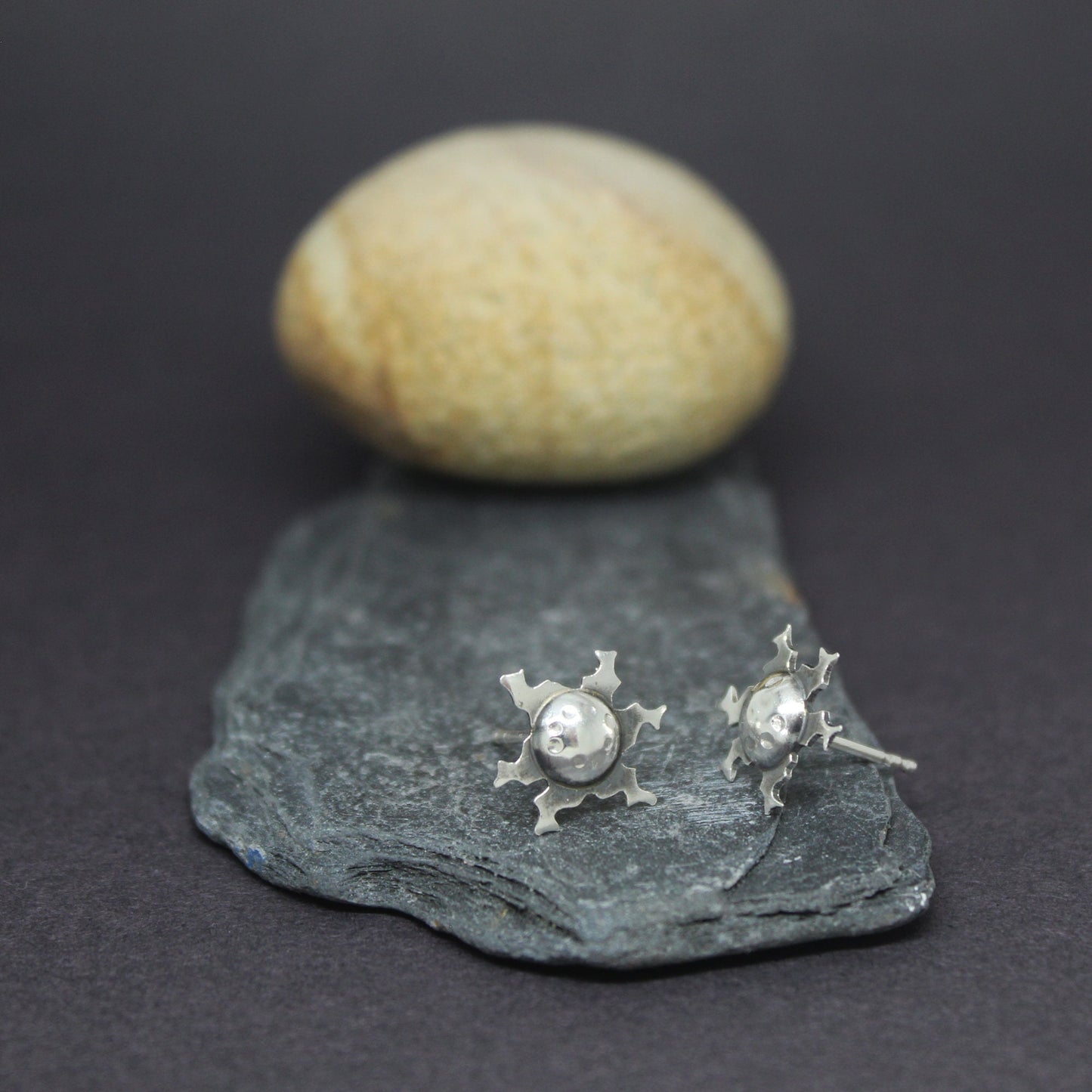 Eguzkilores pendientes en plata 925
