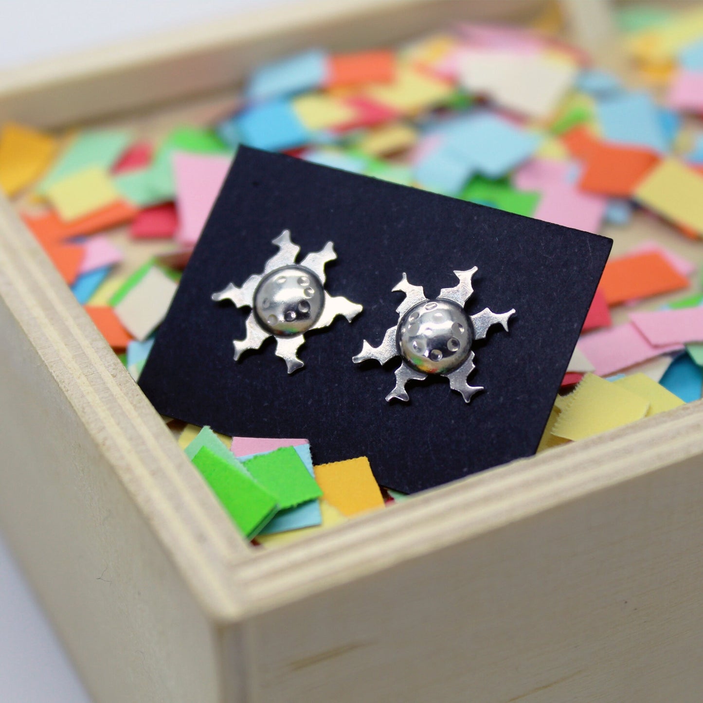 Eguzkilores pendientes en plata 925
