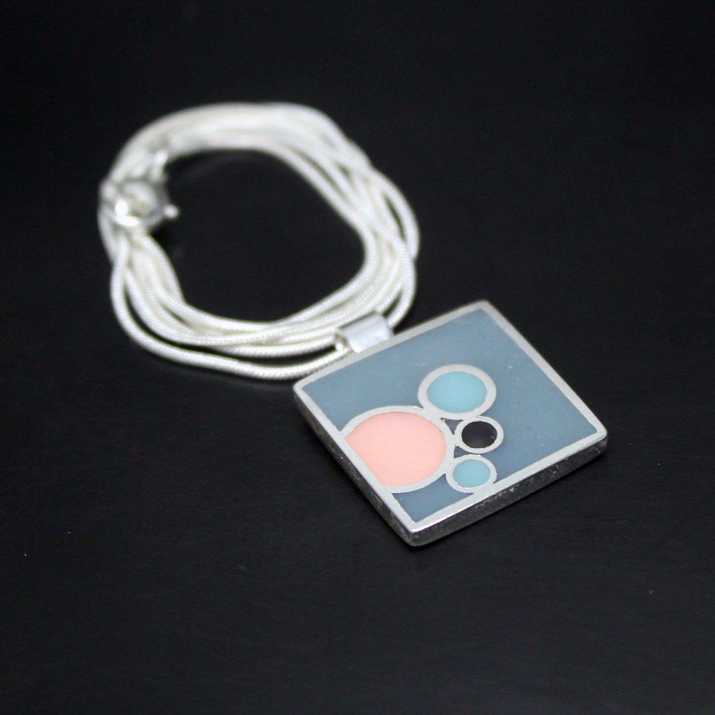 Colgante de plata 925 Cromático Circular