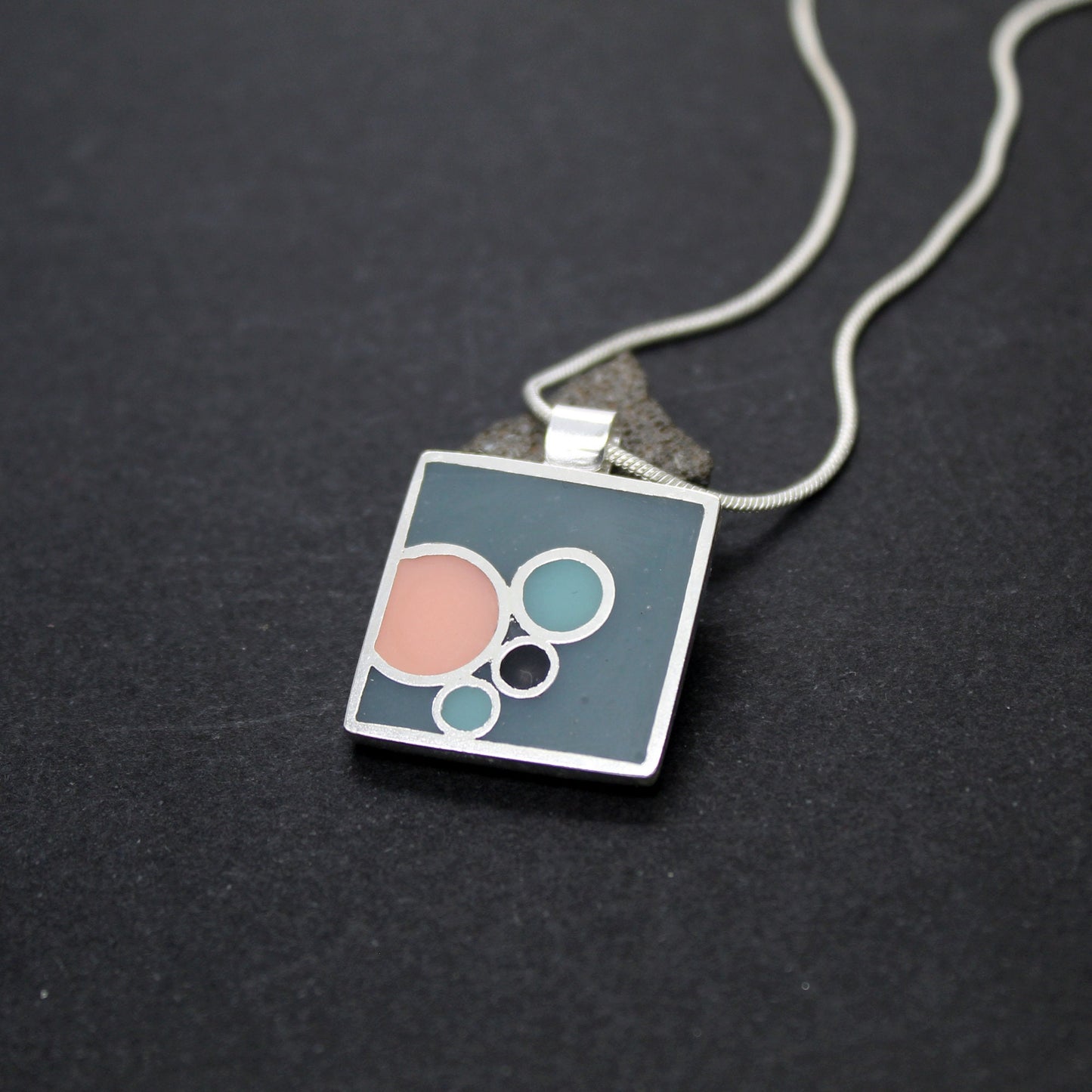 Colgante de plata 925 Cromático Circular