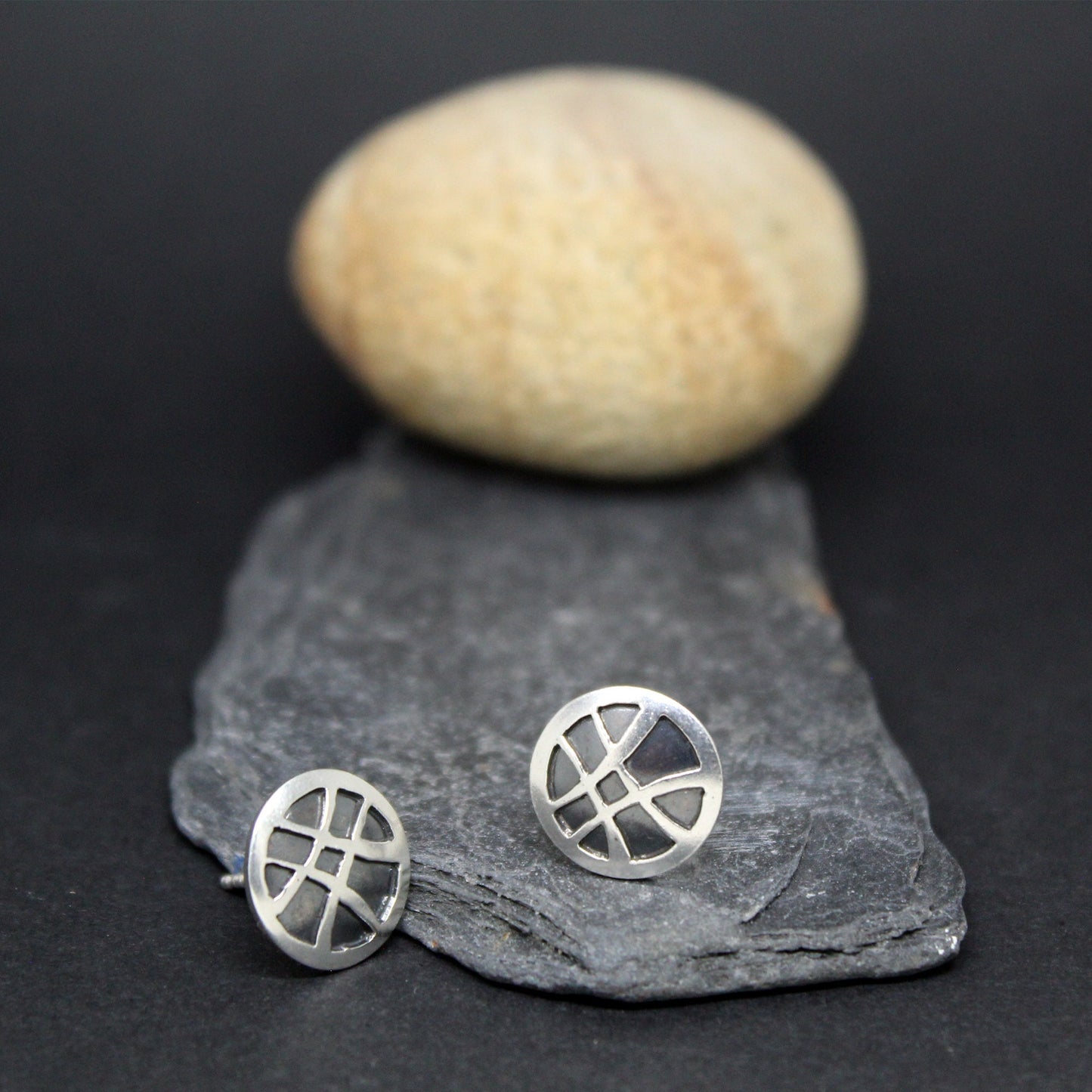 Doctor Strange earrings, Seal of Vishanti in 925 silver