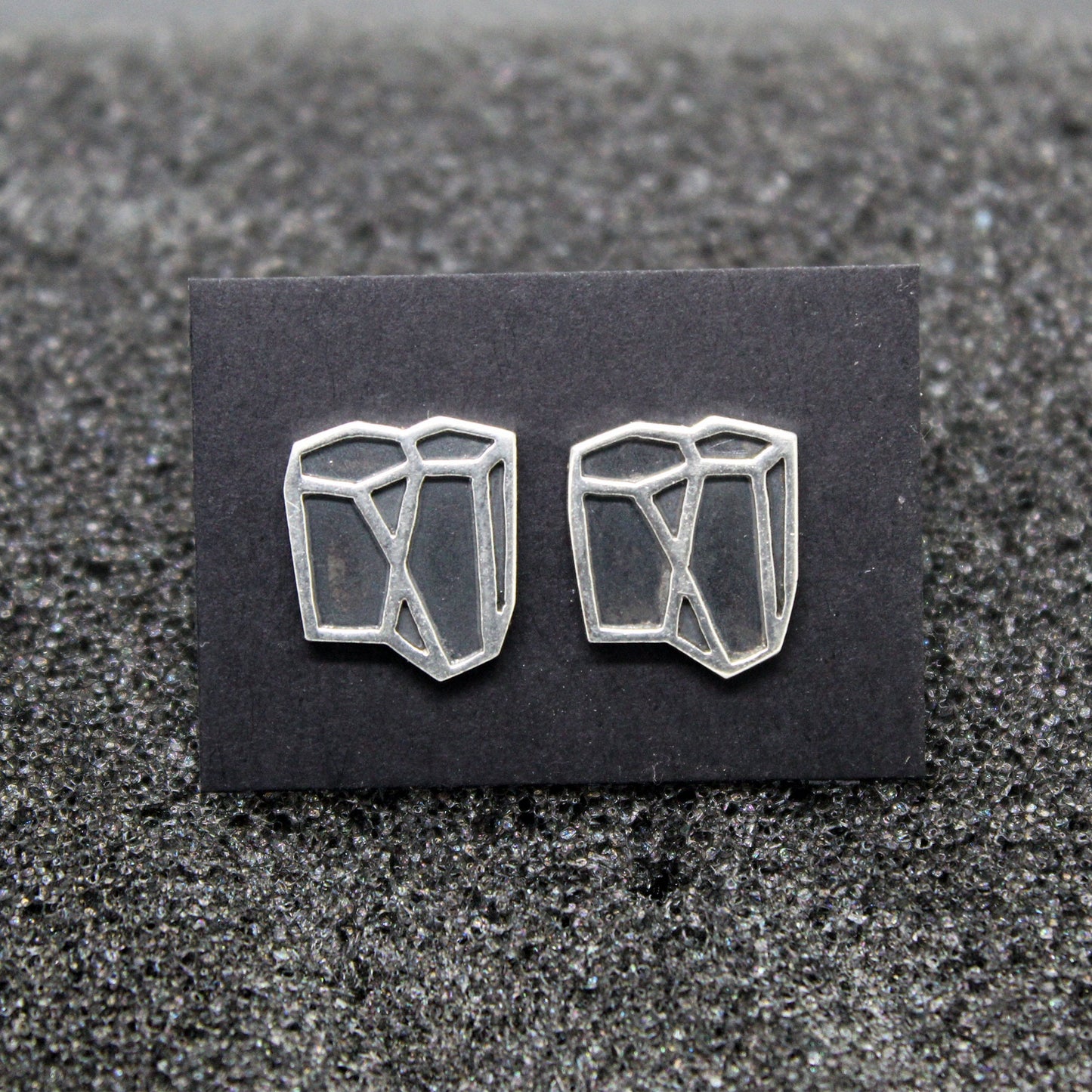 Scutoid 925 silver earrings
