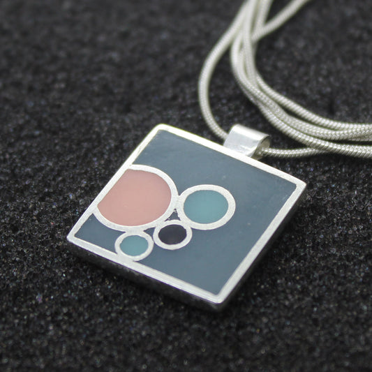 Circular Chromatic 925 silver pendant