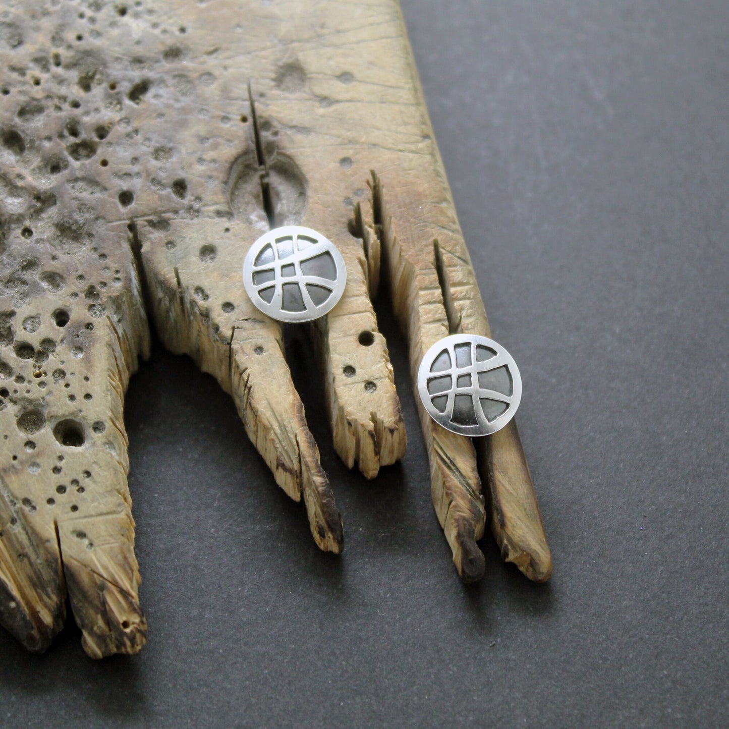 Doctor Strange earrings, Seal of Vishanti in 925 silver