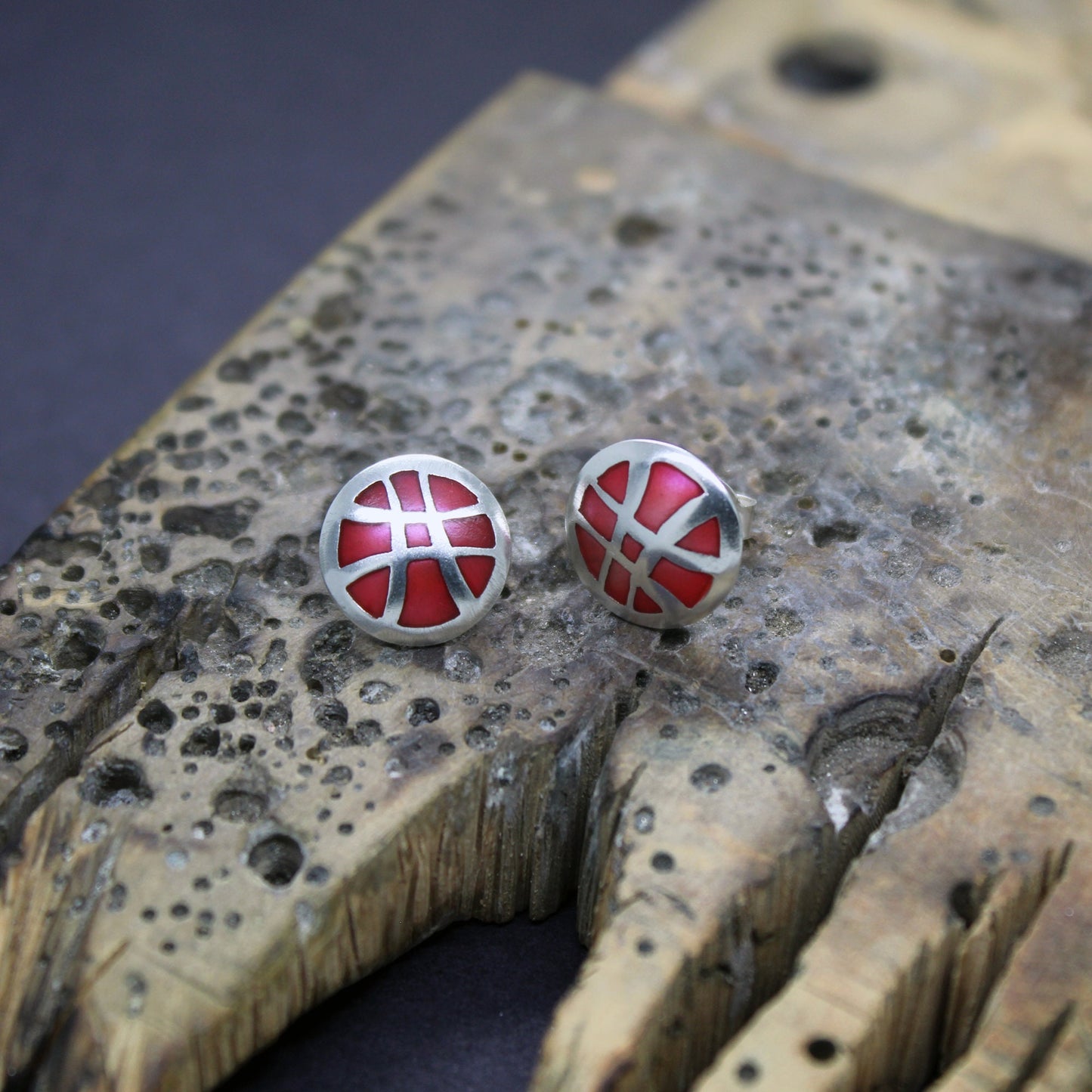 Doctor Strange earrings, Seal of Red Vishanti in 925 silver