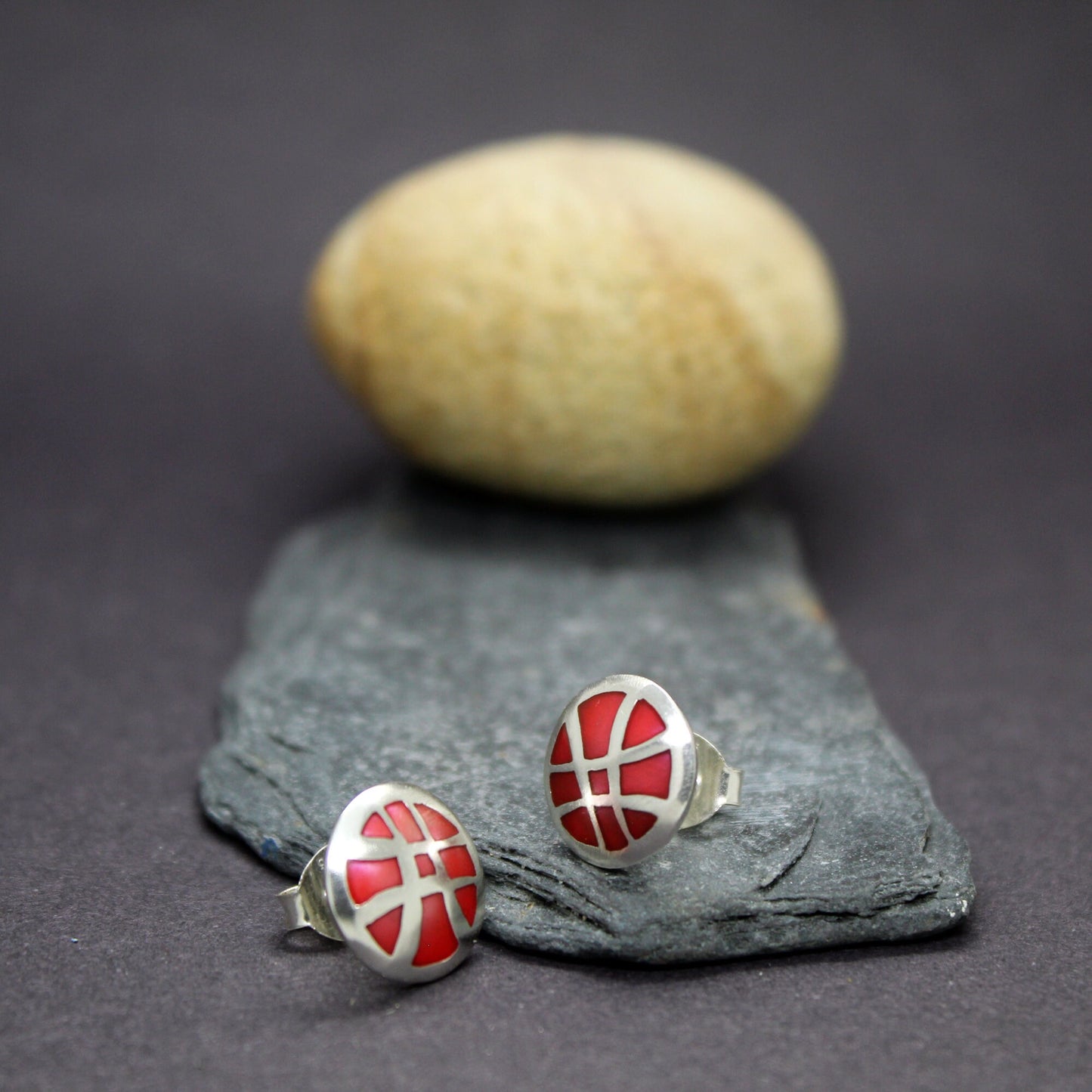 Doctor Strange earrings, Seal of Red Vishanti in 925 silver