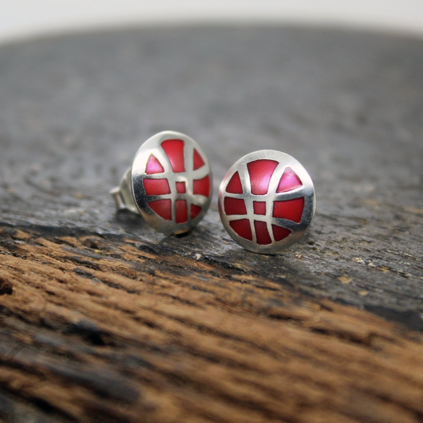 Doctor Strange earrings, Seal of Red Vishanti in 925 silver